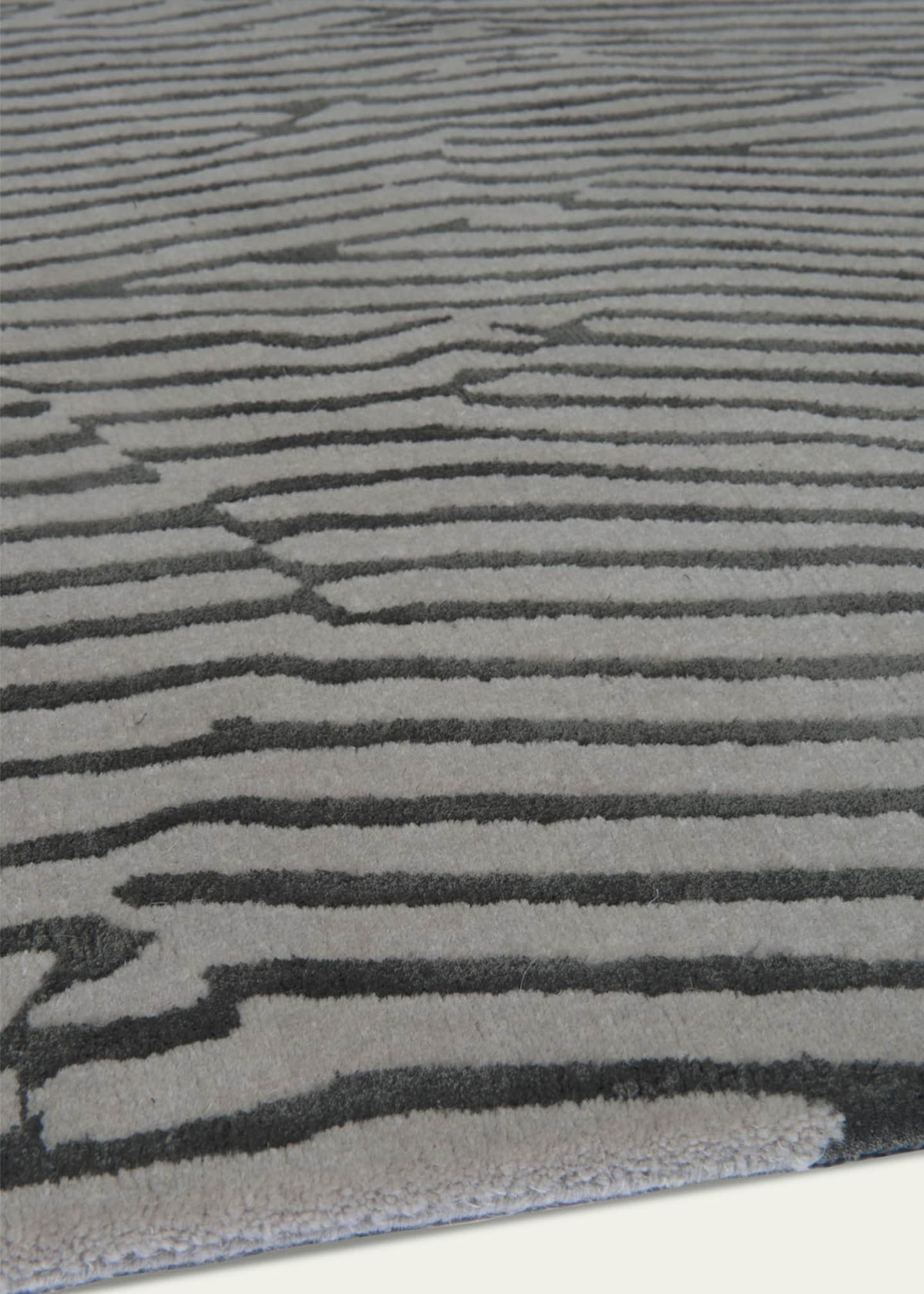 The Rug Company x Kelly Wearstler Avant Graphite Hand-Knotted Rug, 9' x 12' Image 3 of 3