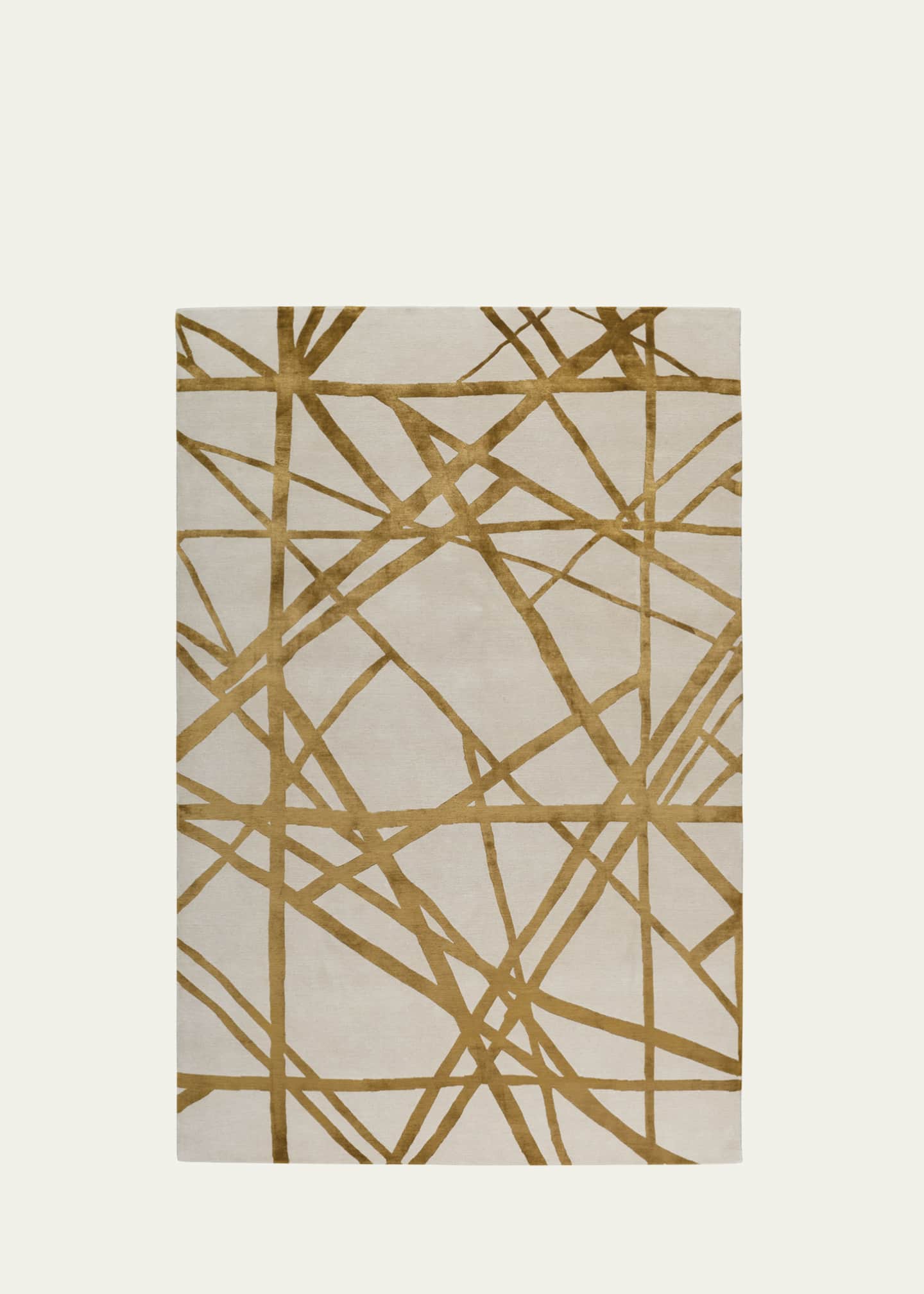 The Rug Company x Kelly Wearstler Channels Copper Hand-Knotted Rug, 6' x 9' Image 1 of 3