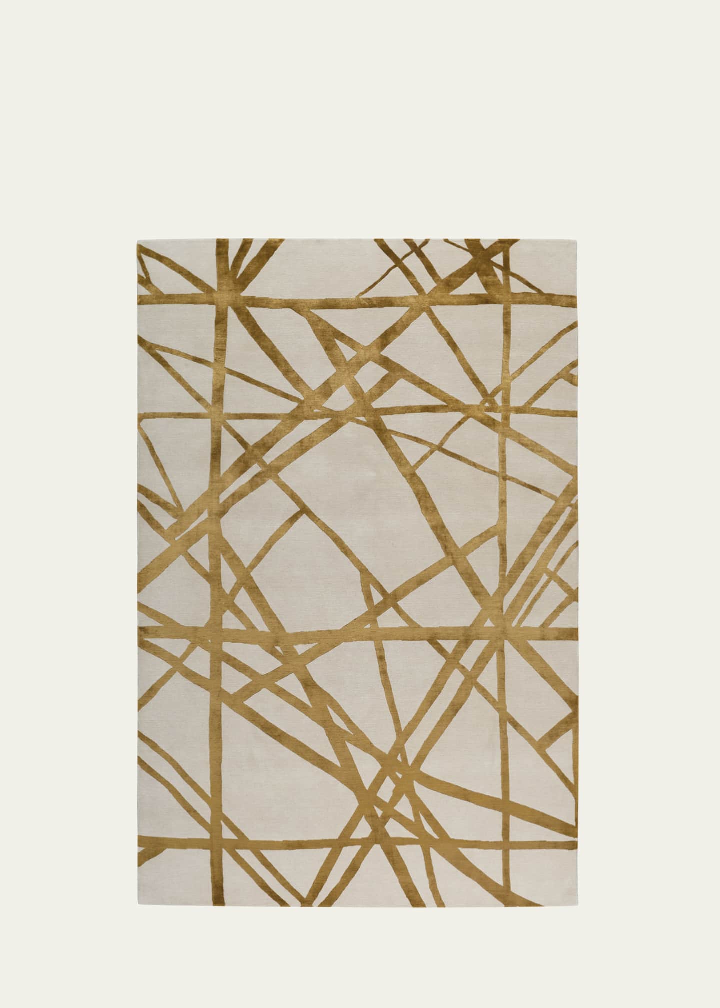 The Rug Company x Kelly Wearstler Channels Copper Hand-Knotted Rug, 8' x 10' Image 1 of 3