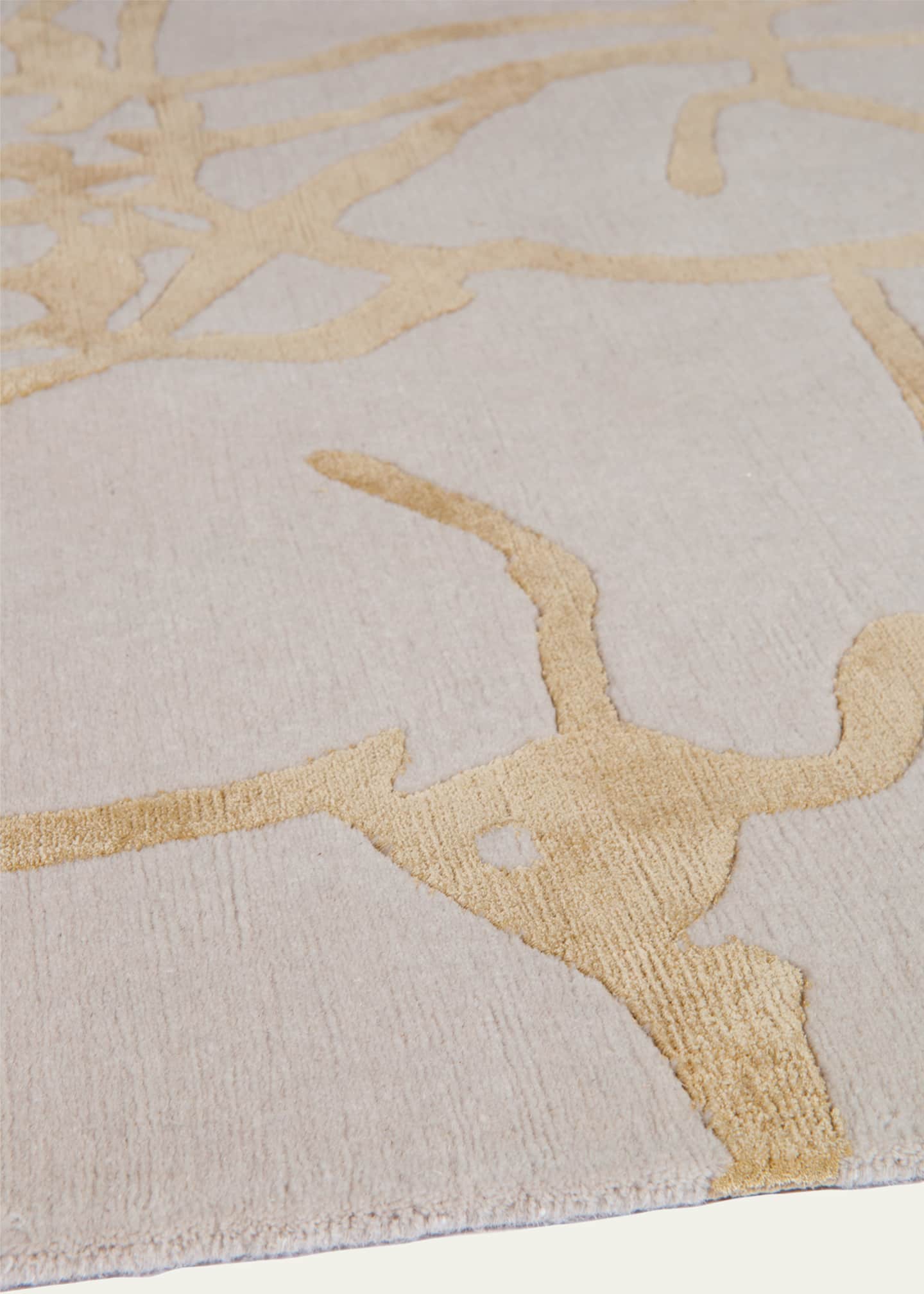 The Rug Company x Kelly Wearstler Tracery Gold Hand-Knotted Rug, 6' x 9' Image 3 of 3
