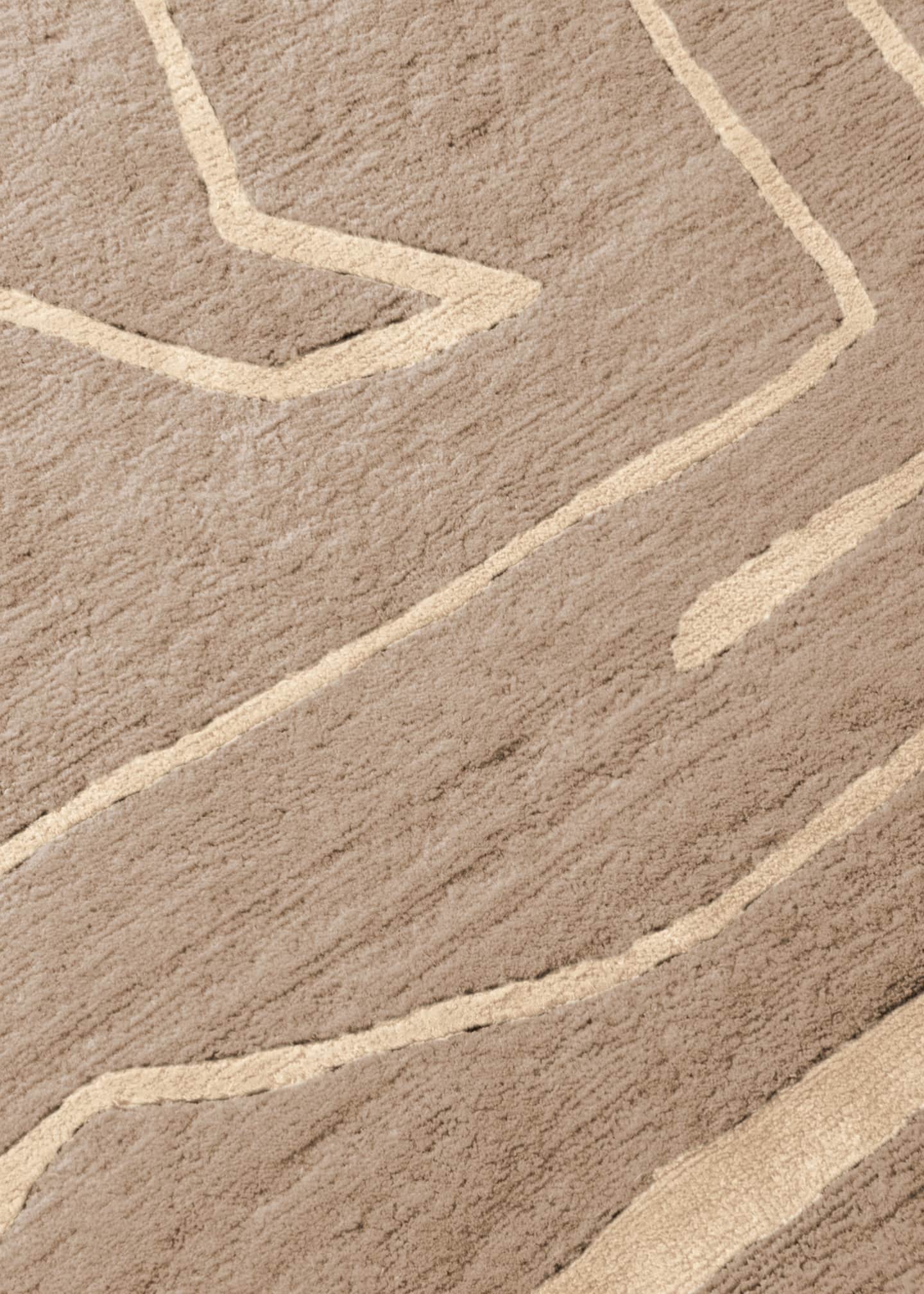 The Rug Company x Kelly Wearstler Tableau Salmon Hand-Knotted Rug, 8' x 10' Image 3 of 4