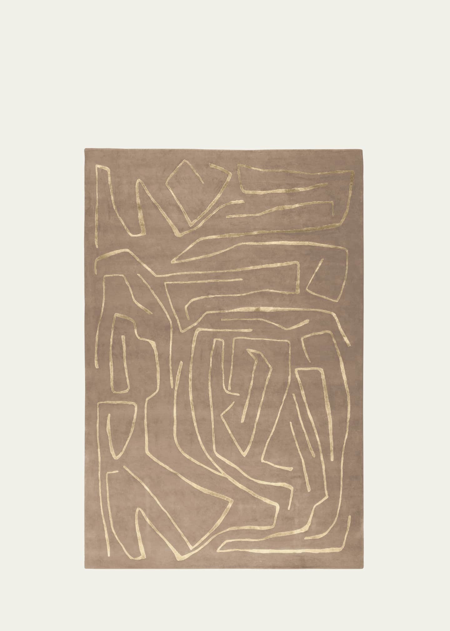 The Rug Company x Kelly Wearstler Tableau Salmon Hand-Knotted Rug, 8' x 10' Image 1 of 4