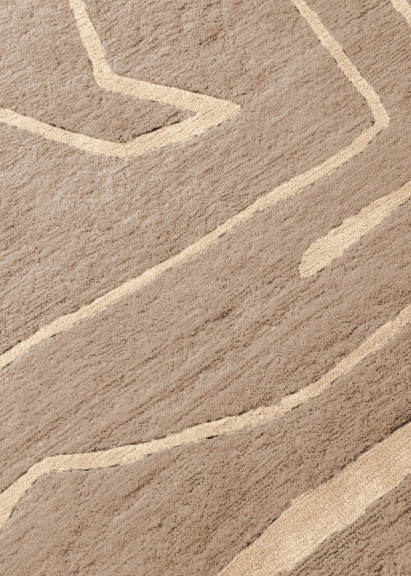 The Rug Company x Kelly Wearstler Tableau Salmon Hand-Knotted Rug, 9' x 12' Image 3 of 4