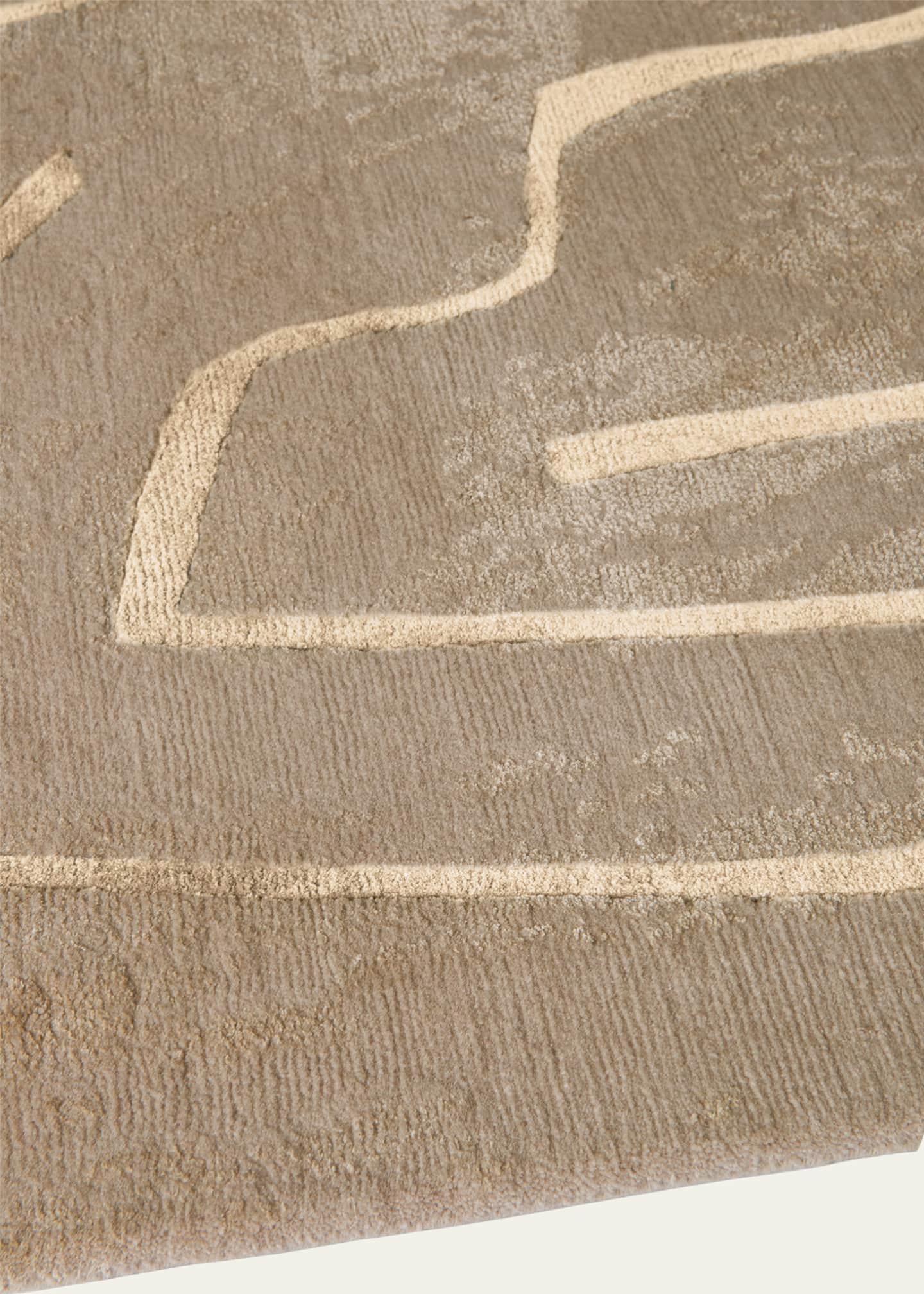 The Rug Company x Kelly Wearstler Tableau Salmon Hand-Knotted Rug, 9' x 12' Image 4 of 4
