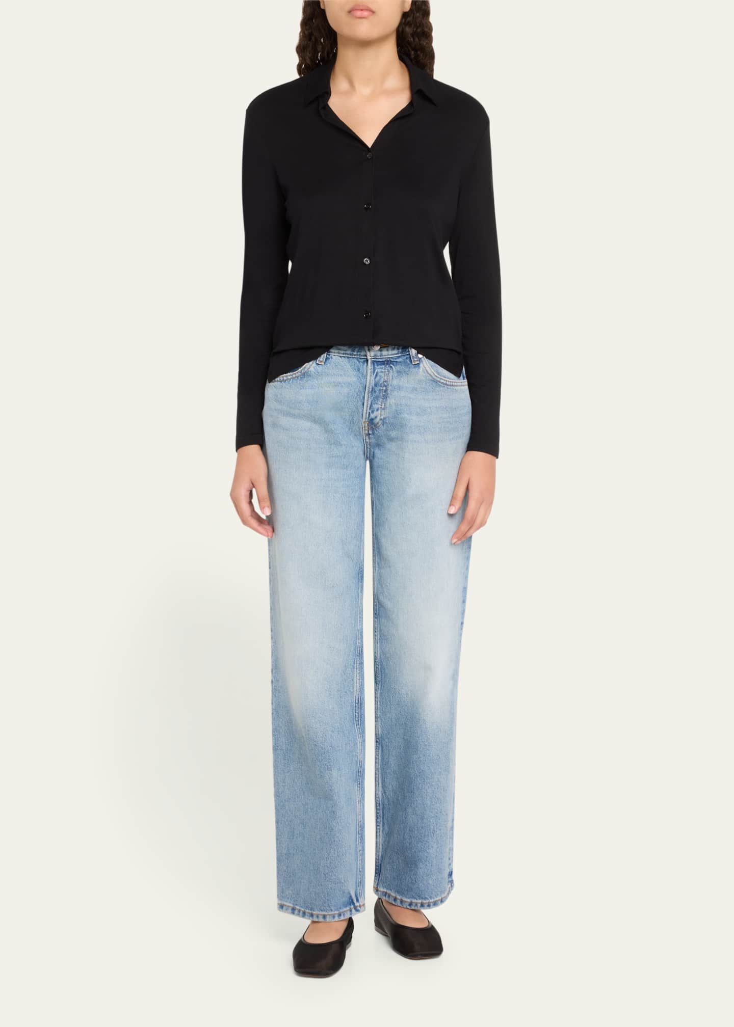 Majestic Filatures Soft Touch Button-Front Shirt Image 2 of 5