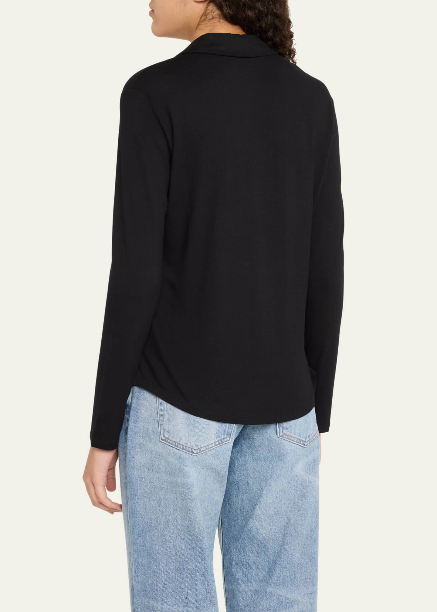 Majestic Filatures Soft Touch Button-Front Shirt Image 3 of 5