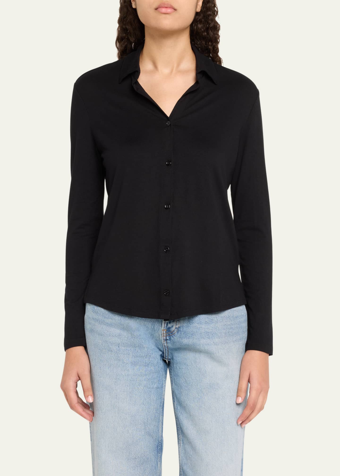 Majestic Filatures Soft Touch Button-Front Shirt Image 4 of 5