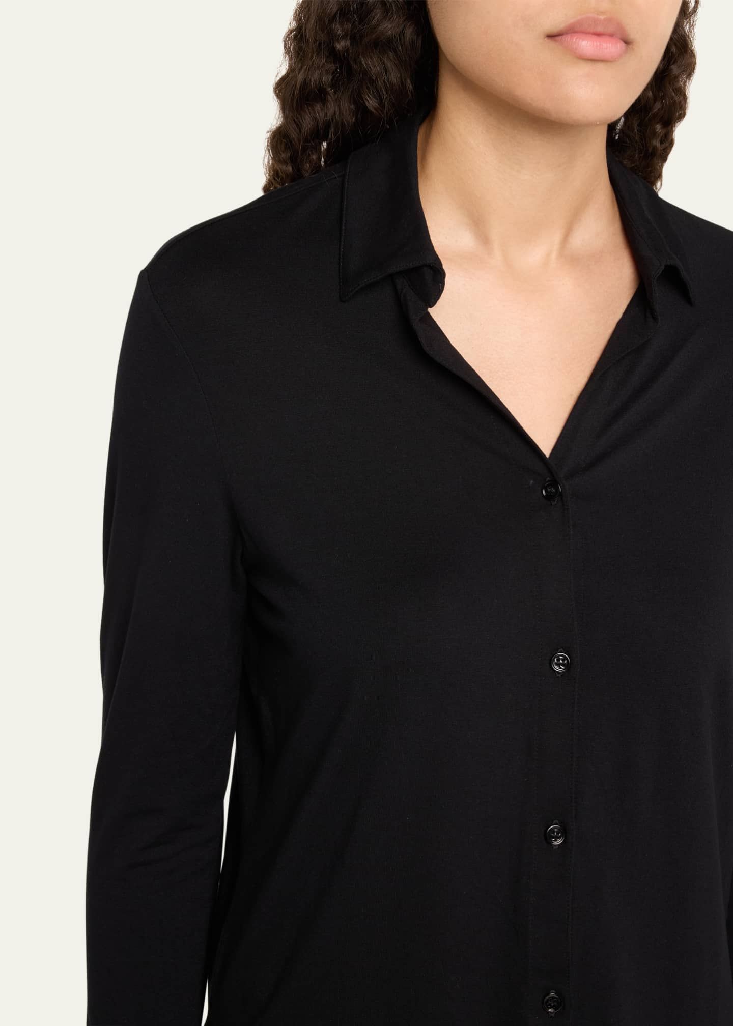 Majestic Filatures Soft Touch Button-Front Shirt Image 5 of 5