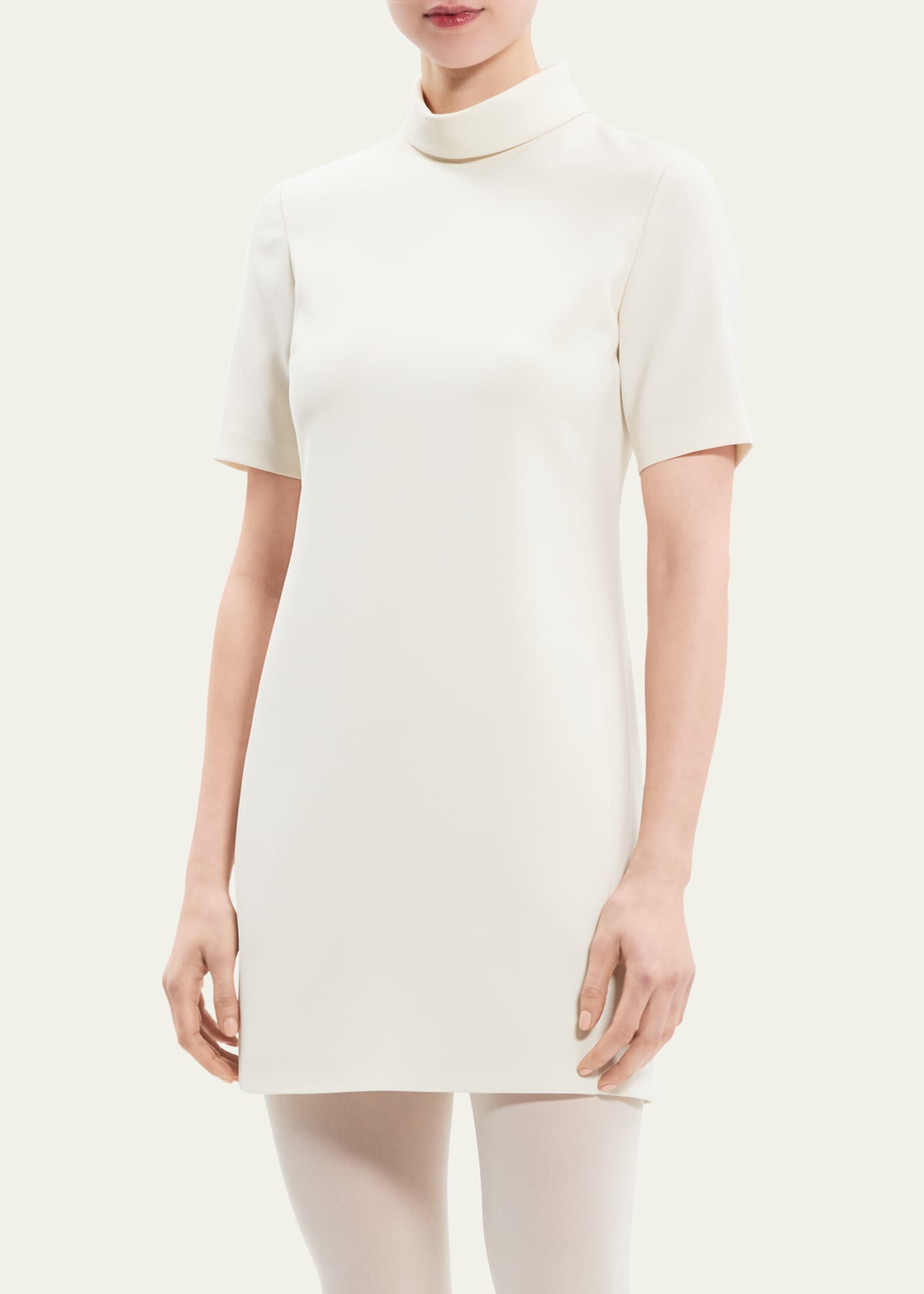 Short Sleeve Mini Crepe Column Regular Casual Dress ser18295