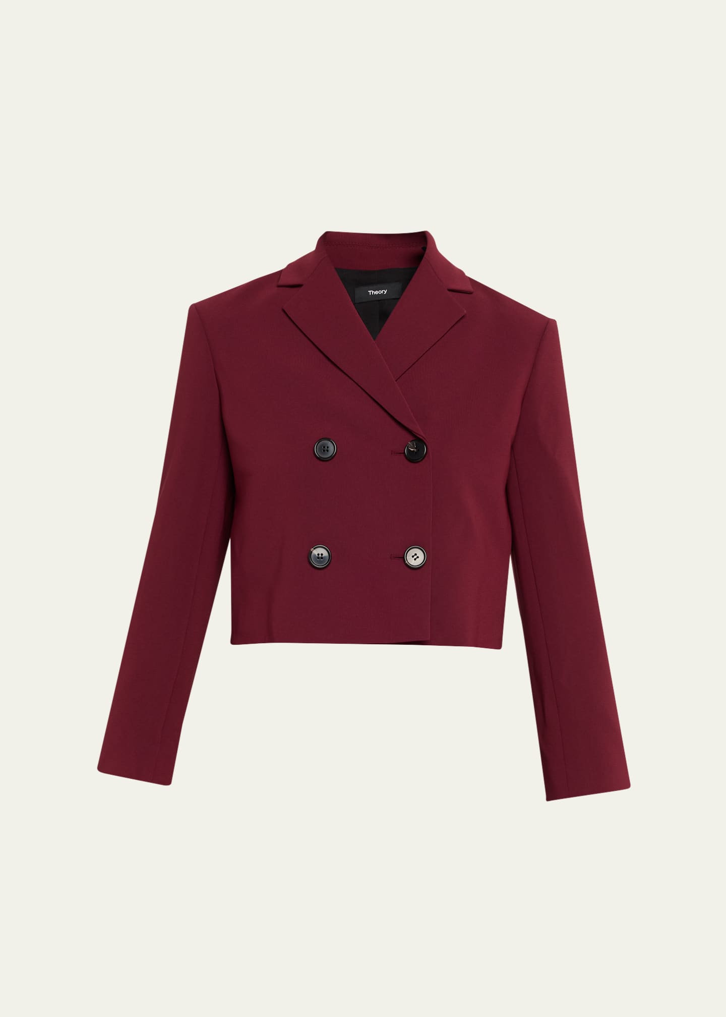 Theory Crop Double-Breasted Jacket Image 1 of 5