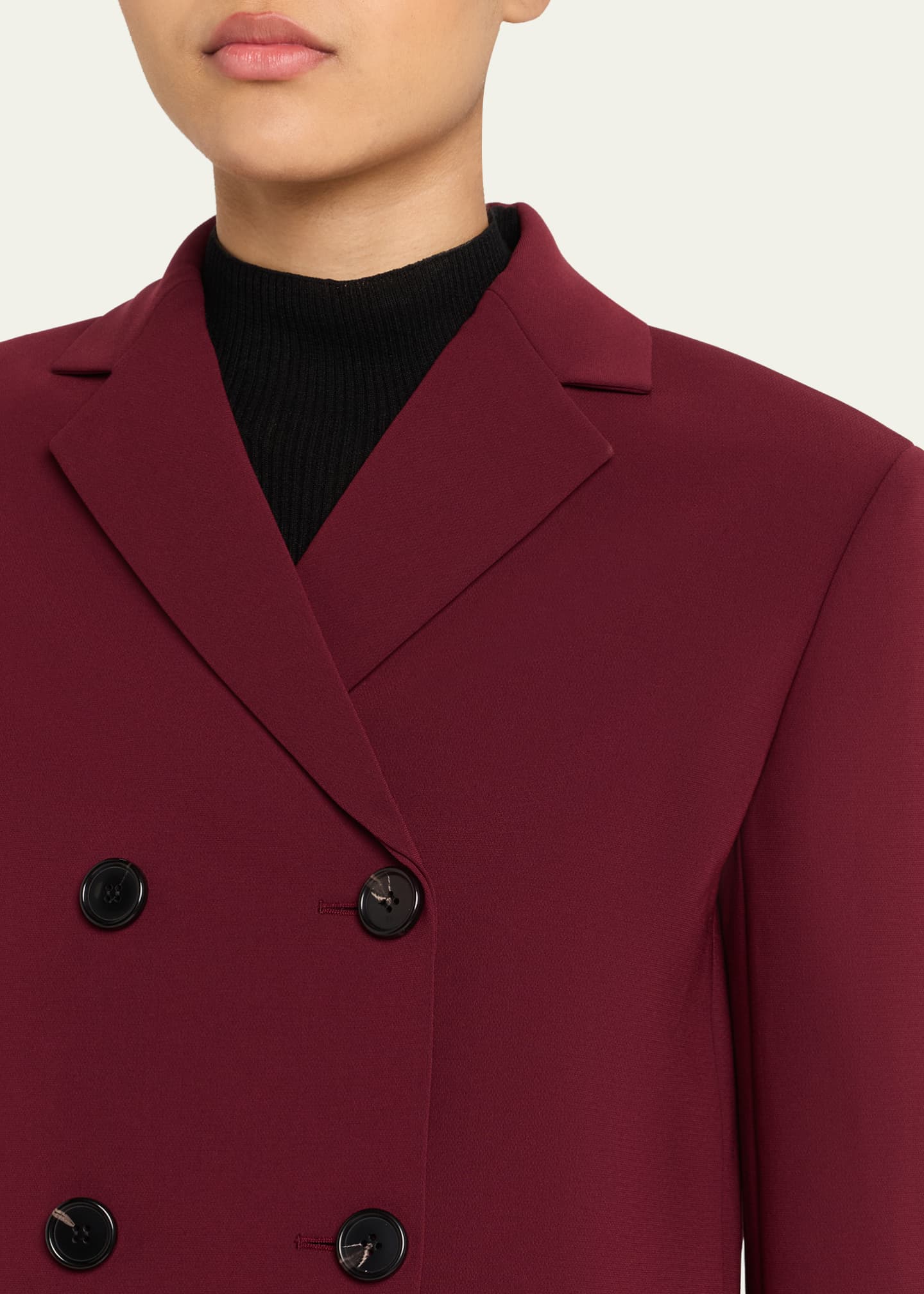 Theory Crop Double-Breasted Jacket Image 5 of 5