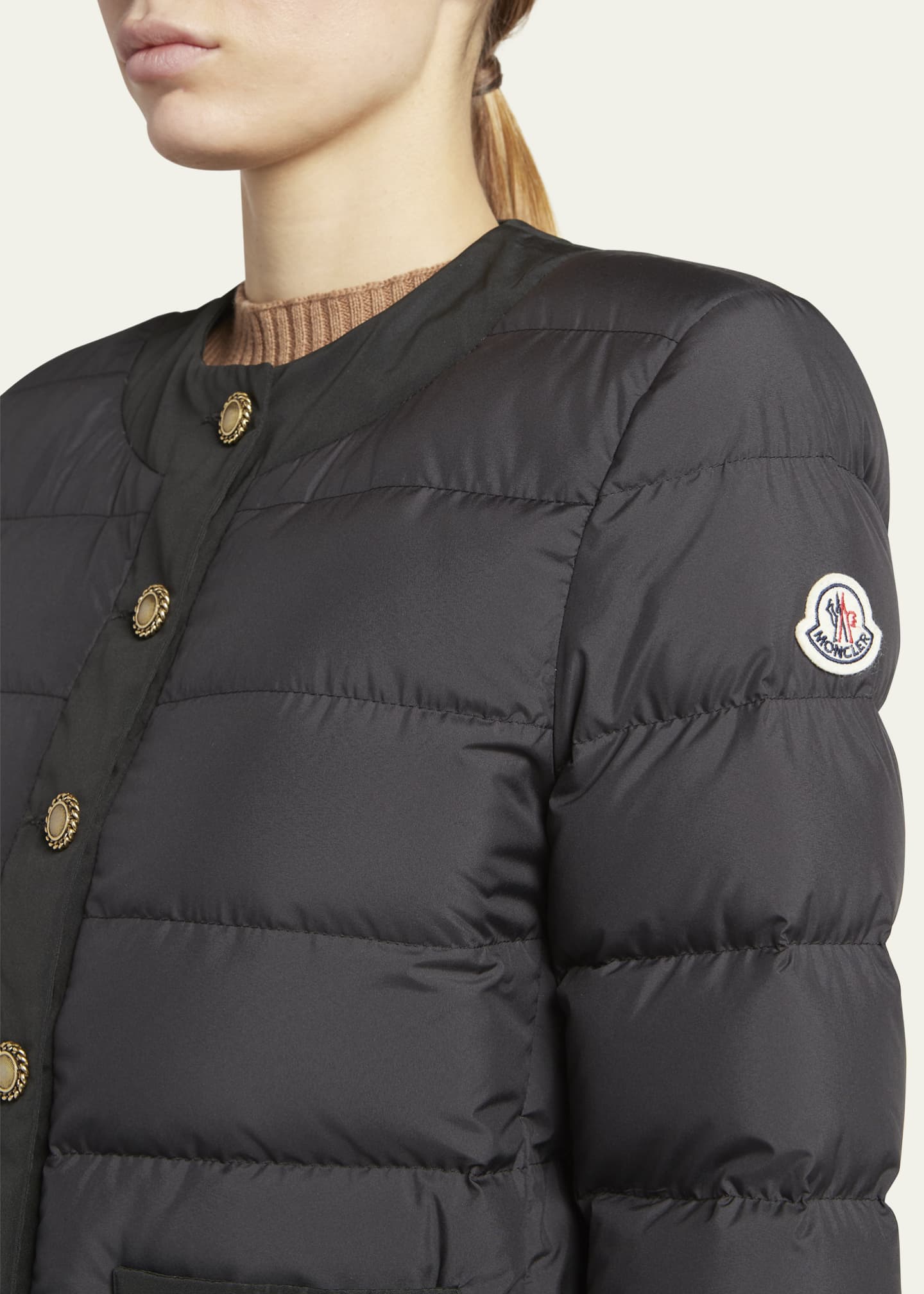 Moncler Salouen Button-Front Quilted Jacket - Bergdorf Goodman