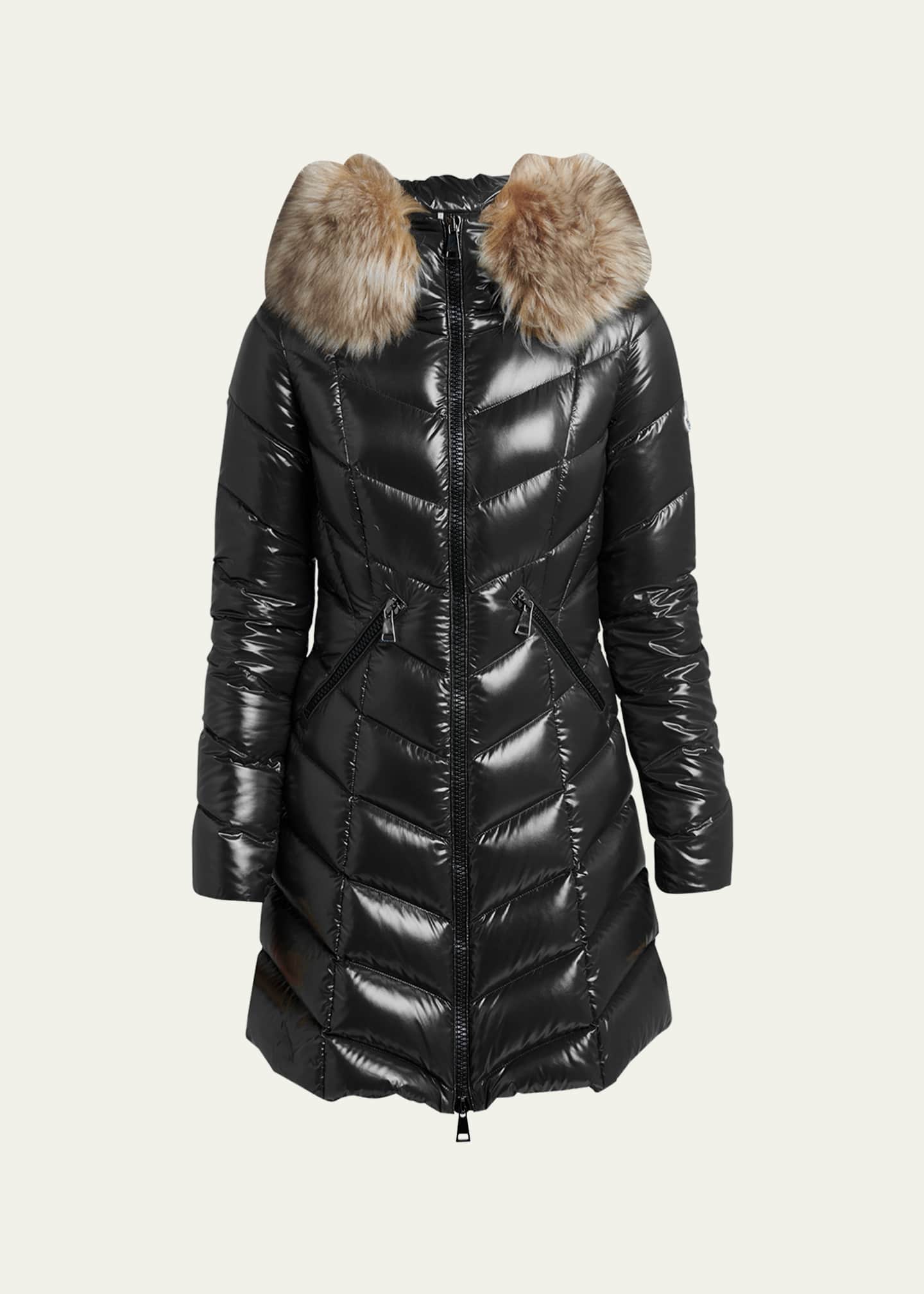 Moncler puffer with fur on sale