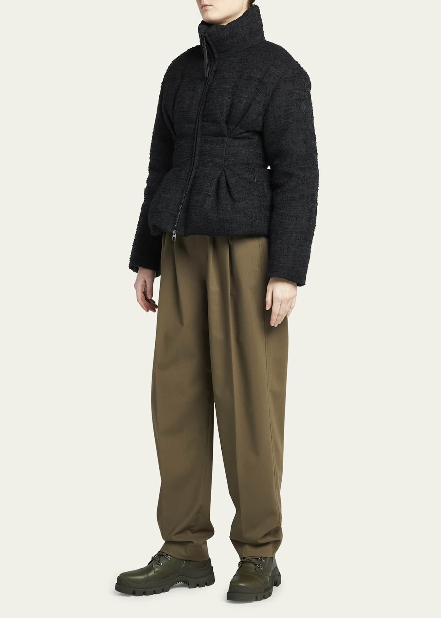 Moncler tweed down jacket 2025