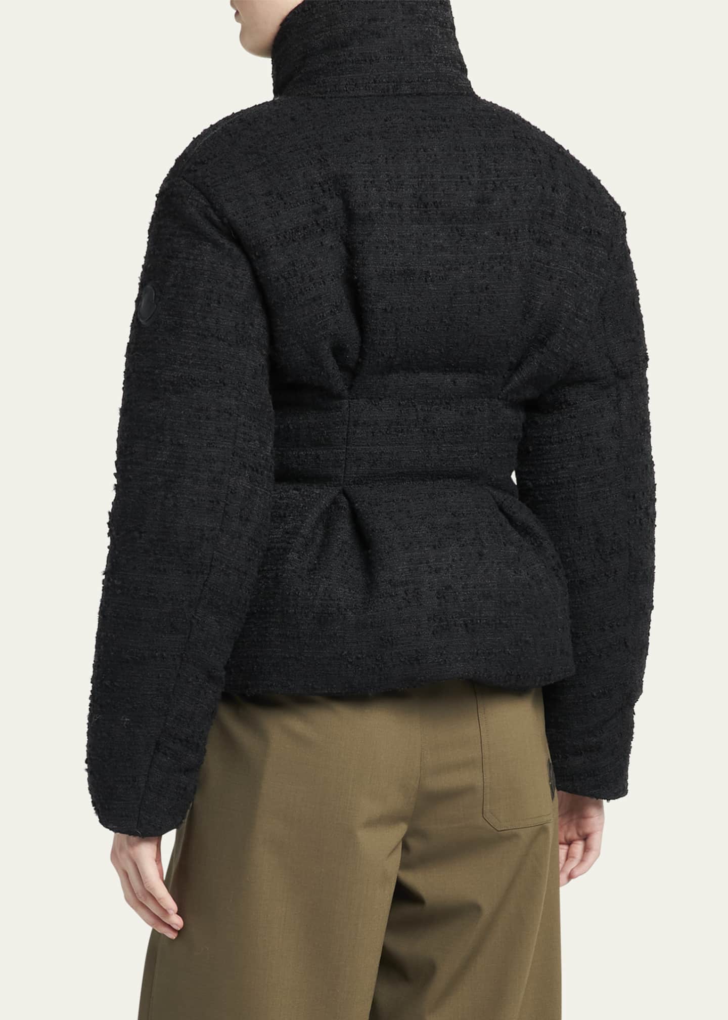 Moncler Caraline Tweed Puffer Jacket