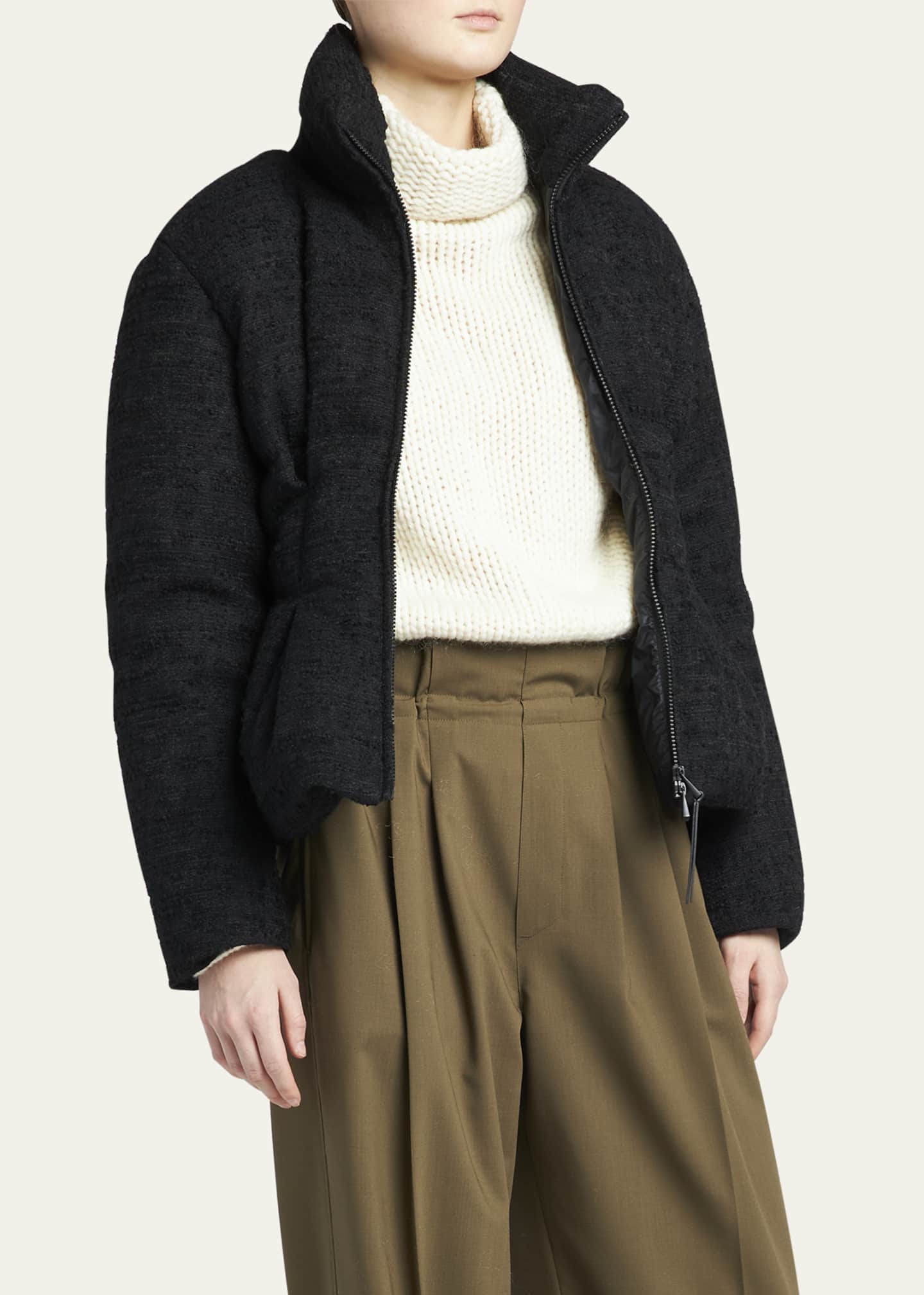 Moncler tweed down jacket 2025