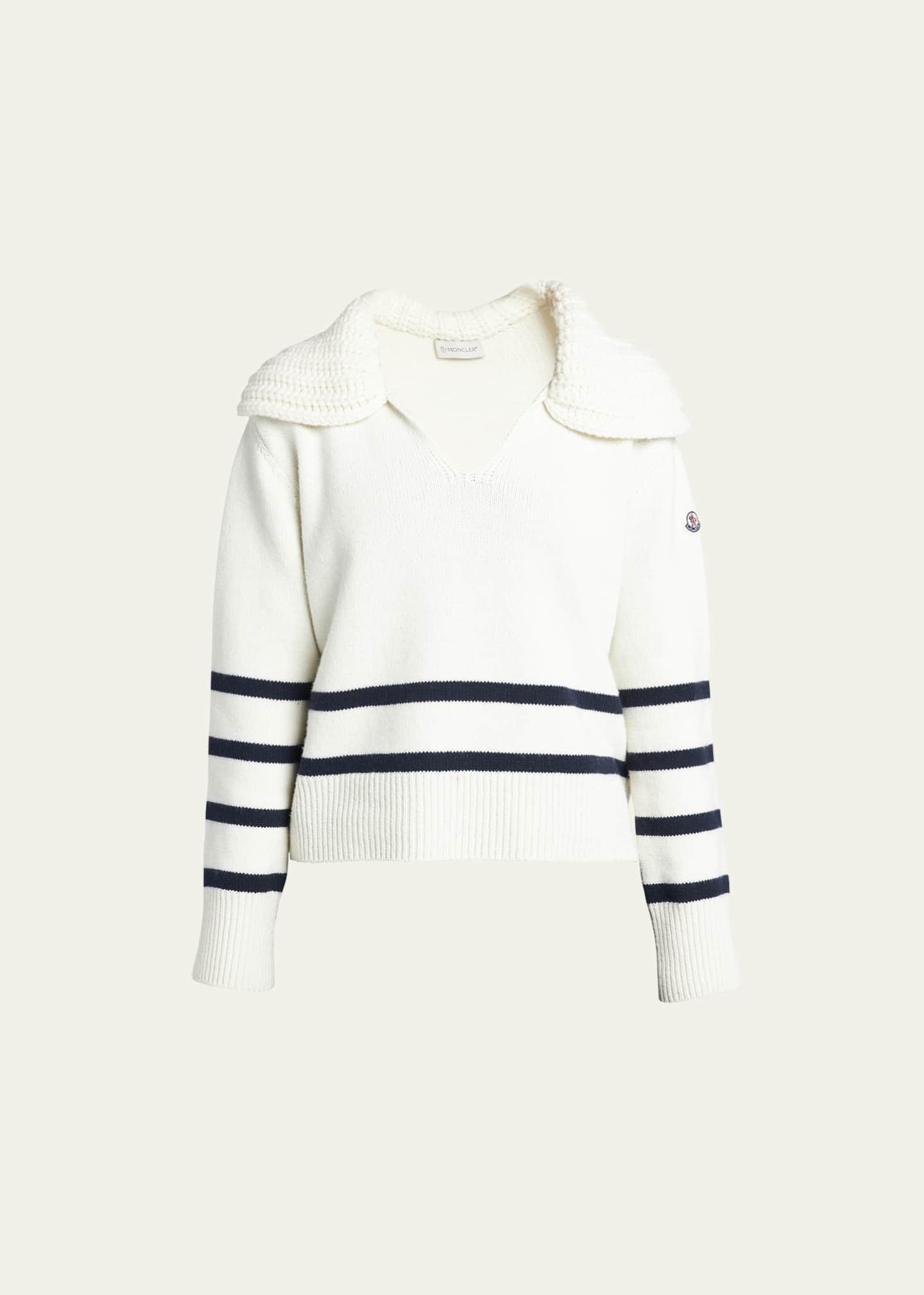 Moncler striped sweater sale