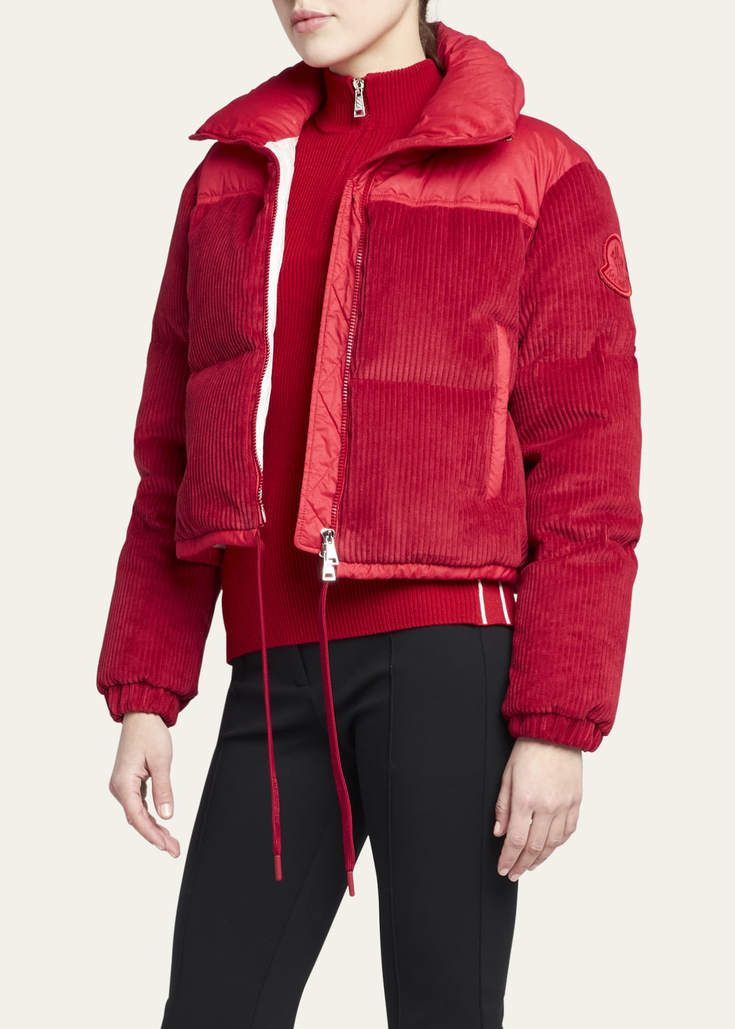 Moncler Waitaki Ribbed Shearling Puffer Jacket - Bergdorf Goodman