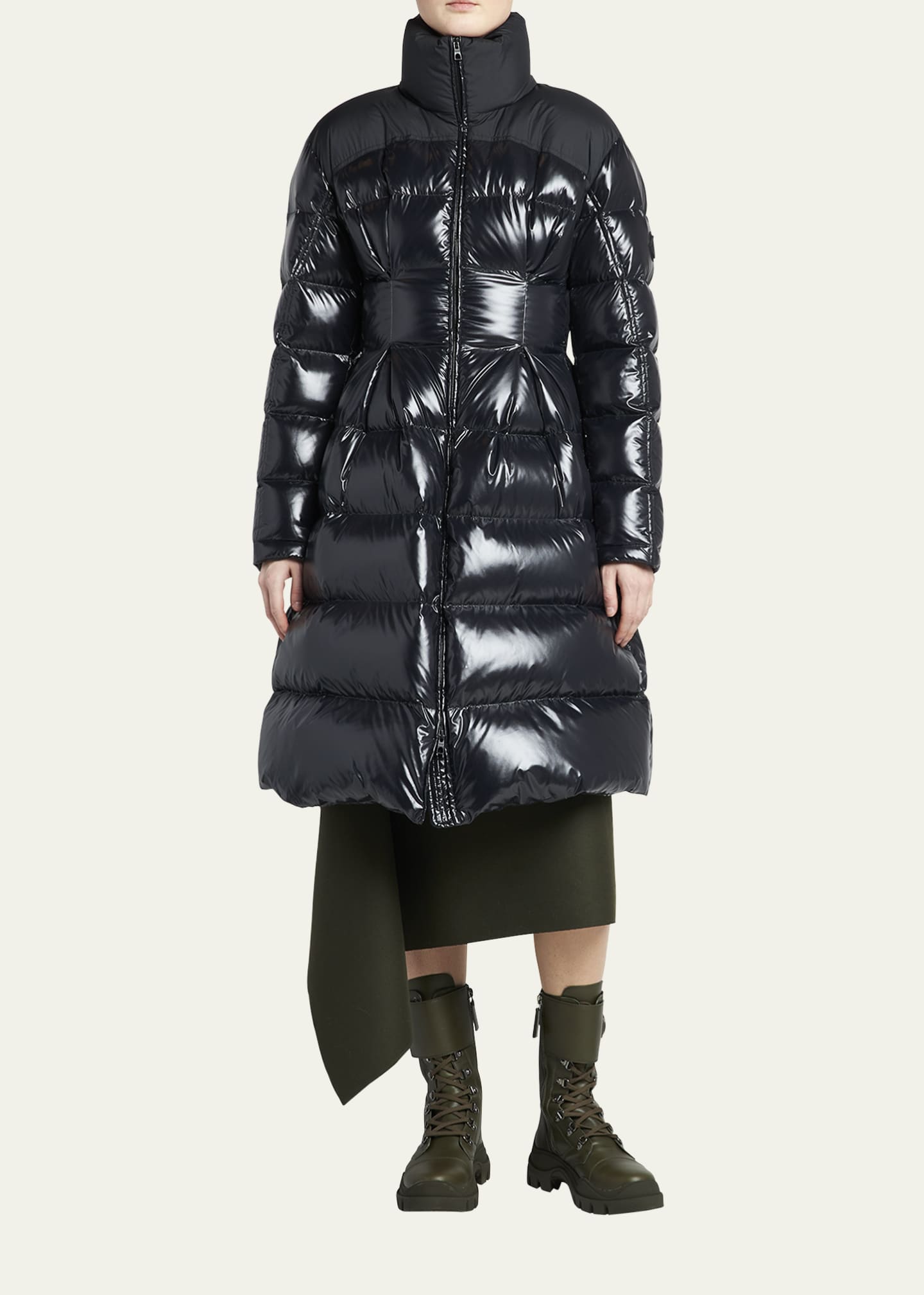 Moncler Berardie Long Puffer Coat Bergdorf Goodman