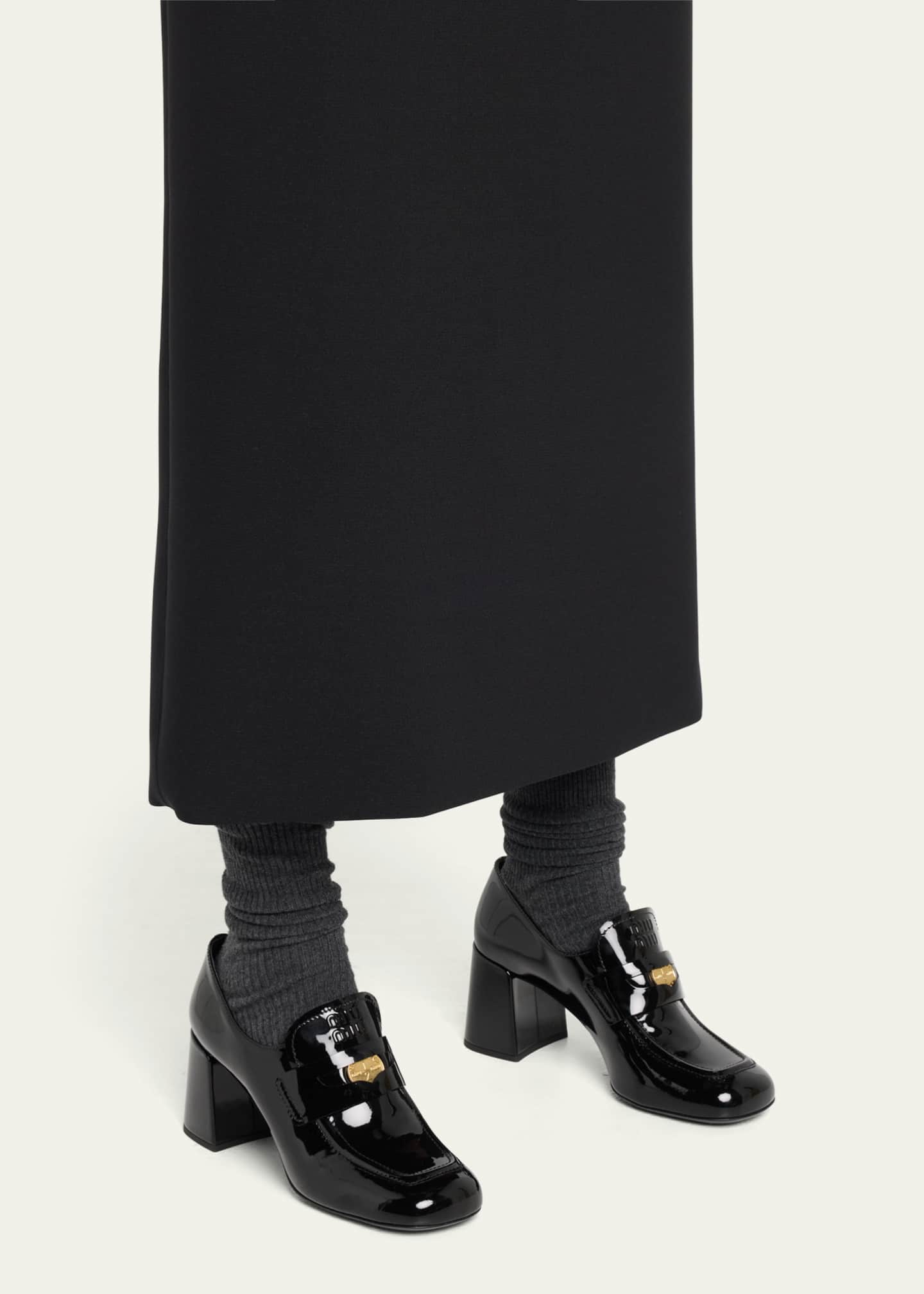 Heeled penny loafers cheap