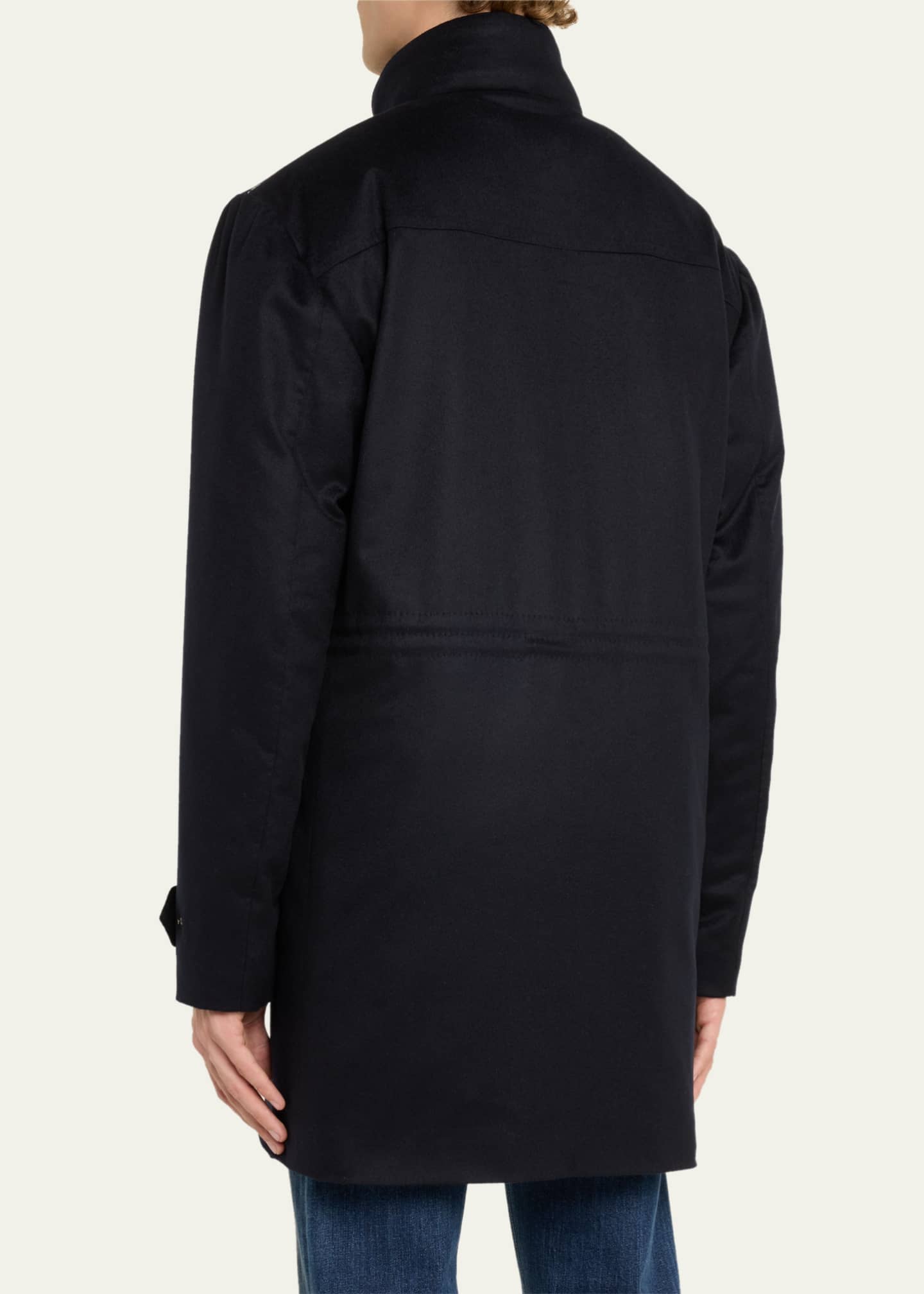 Cesare Attolini Men's Cotton Down Overcoat Image 3 of 5