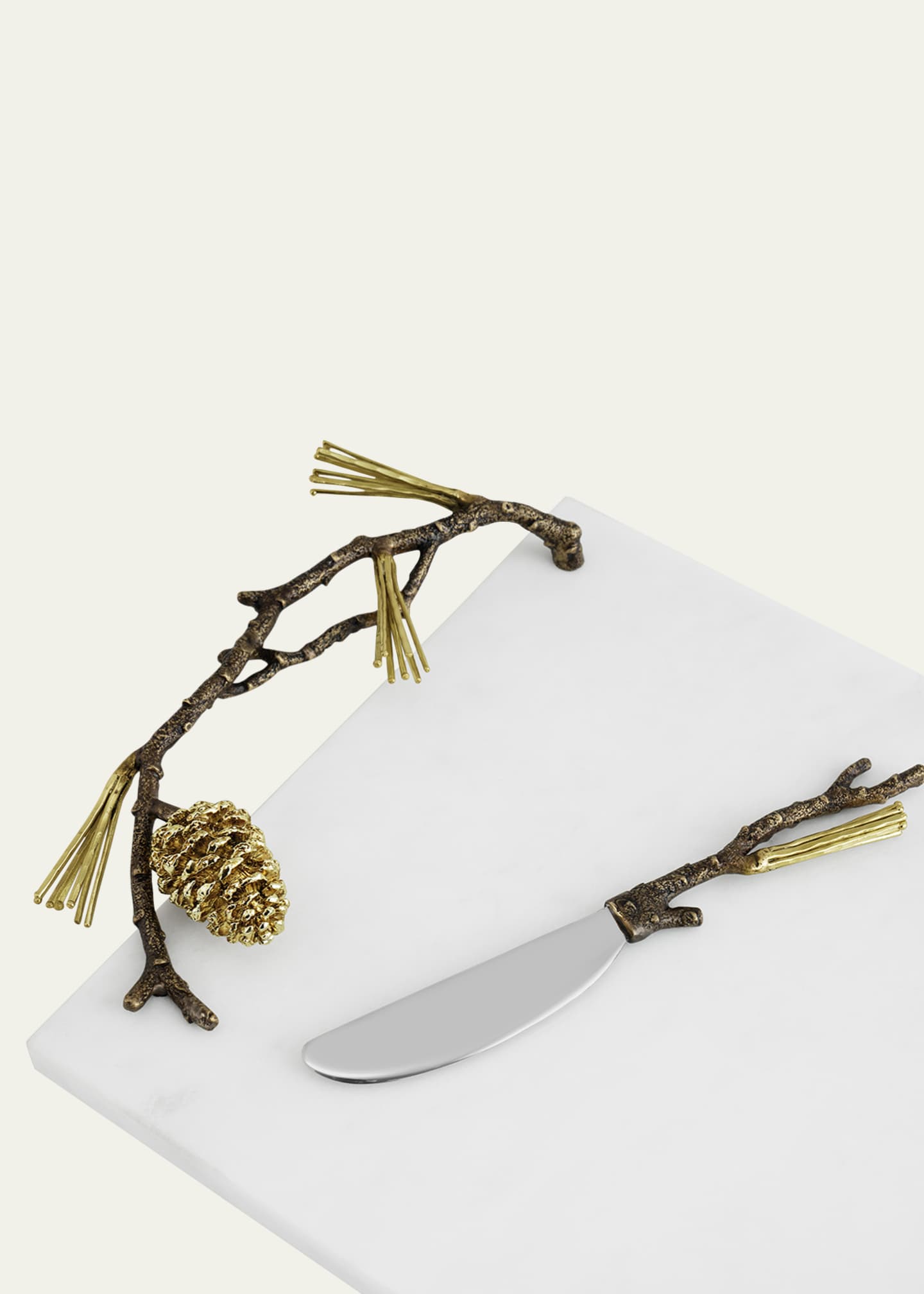 Michael Aram Pine Cone Cheeseboard with Knife Image 3 of 4