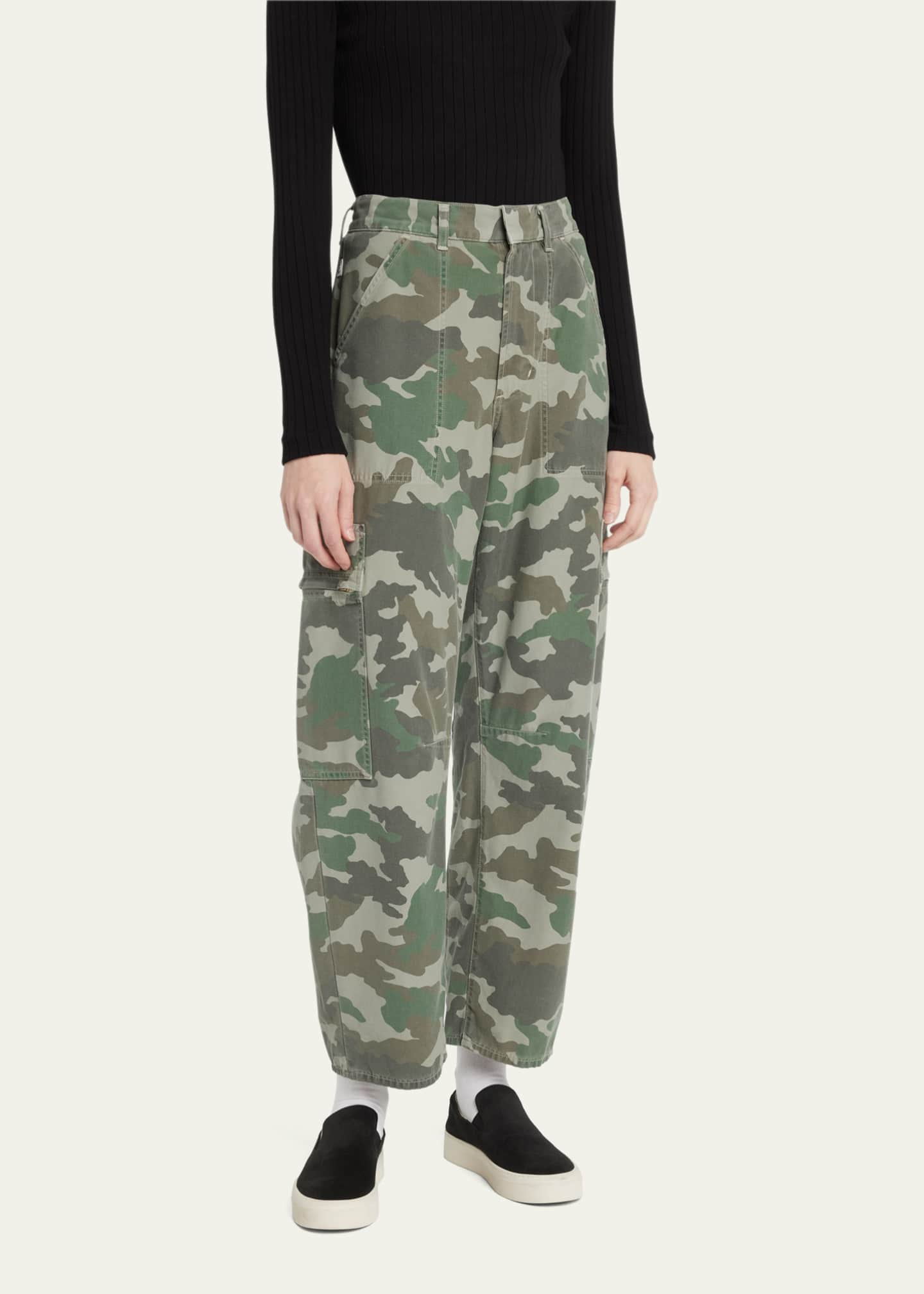 Citizens of Humanity Marcelle Low-Slung Camo Cargo Jeans - Bergdorf Goodman