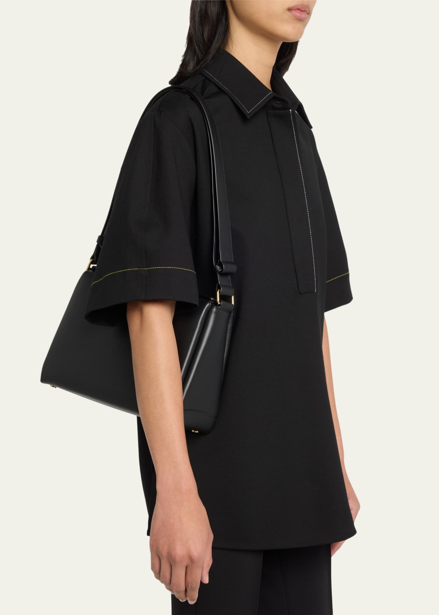 Plan C Large FauxLeather Shoulder Bag Bergdorf Goodman