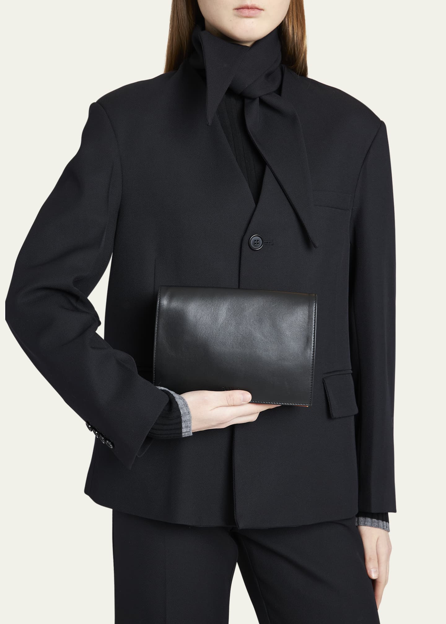 Plan C Trio Flap Leather Shoulder Bag Image 2 of 5