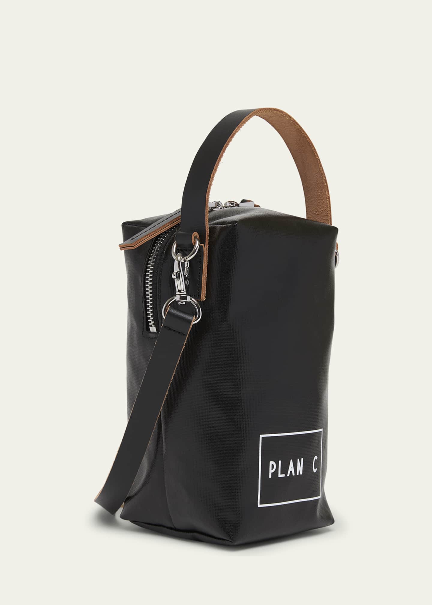 Plan C Pili Graphic-Print Canvas Bucket Bag Image 3 of 6