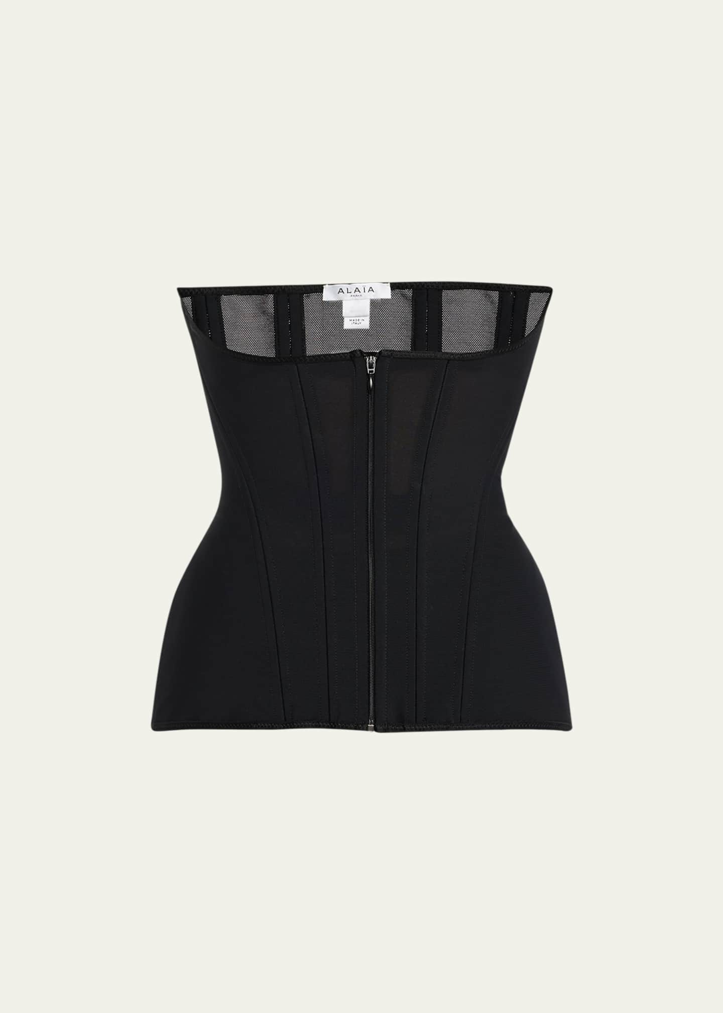 The Carlisle Black Strapless Corset Bodysuit – Shoppe Twelve