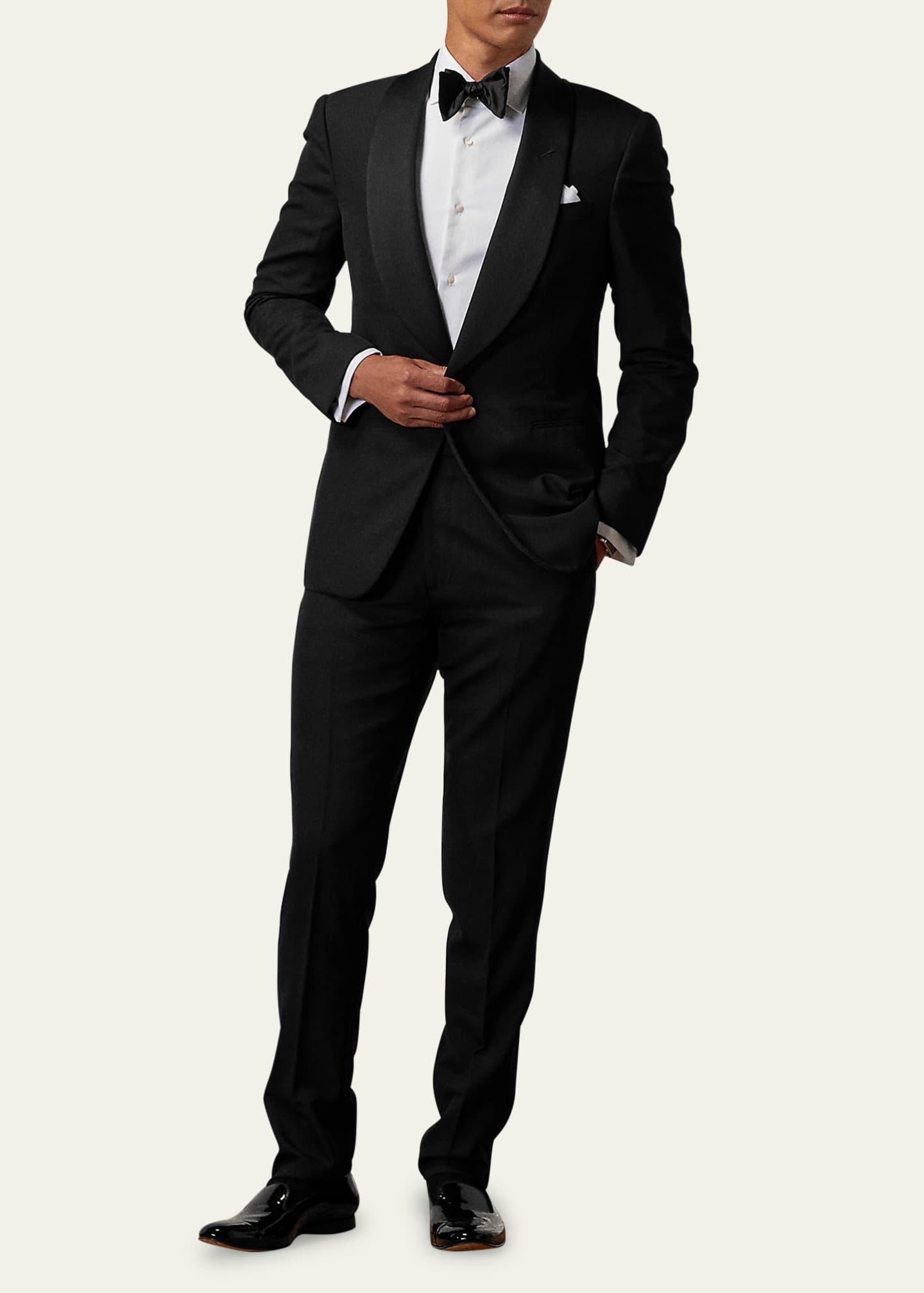 Ralph Lauren Purple Label Men's Gregory Barathea Wool Shawl Tuxedo Image 2 of 5