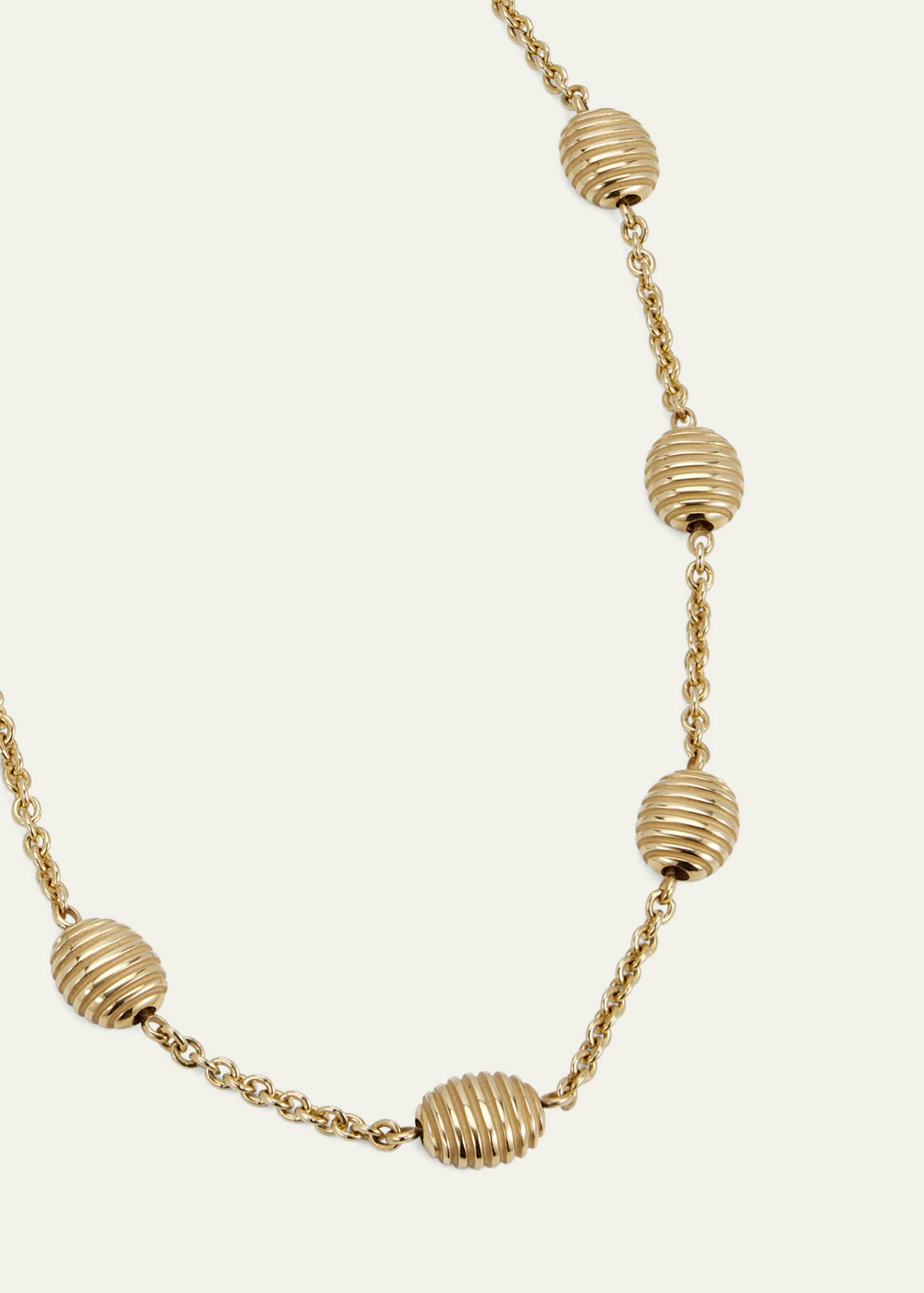 Pamela Zamore 18k Yellow Gold Isla Station Necklace Image 3 of 4