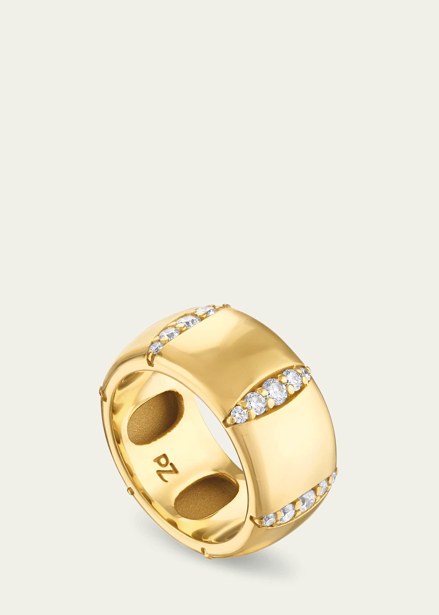 Pamela Zamore 18k Yellow Gold Veda Diamond Band Image 3 of 4