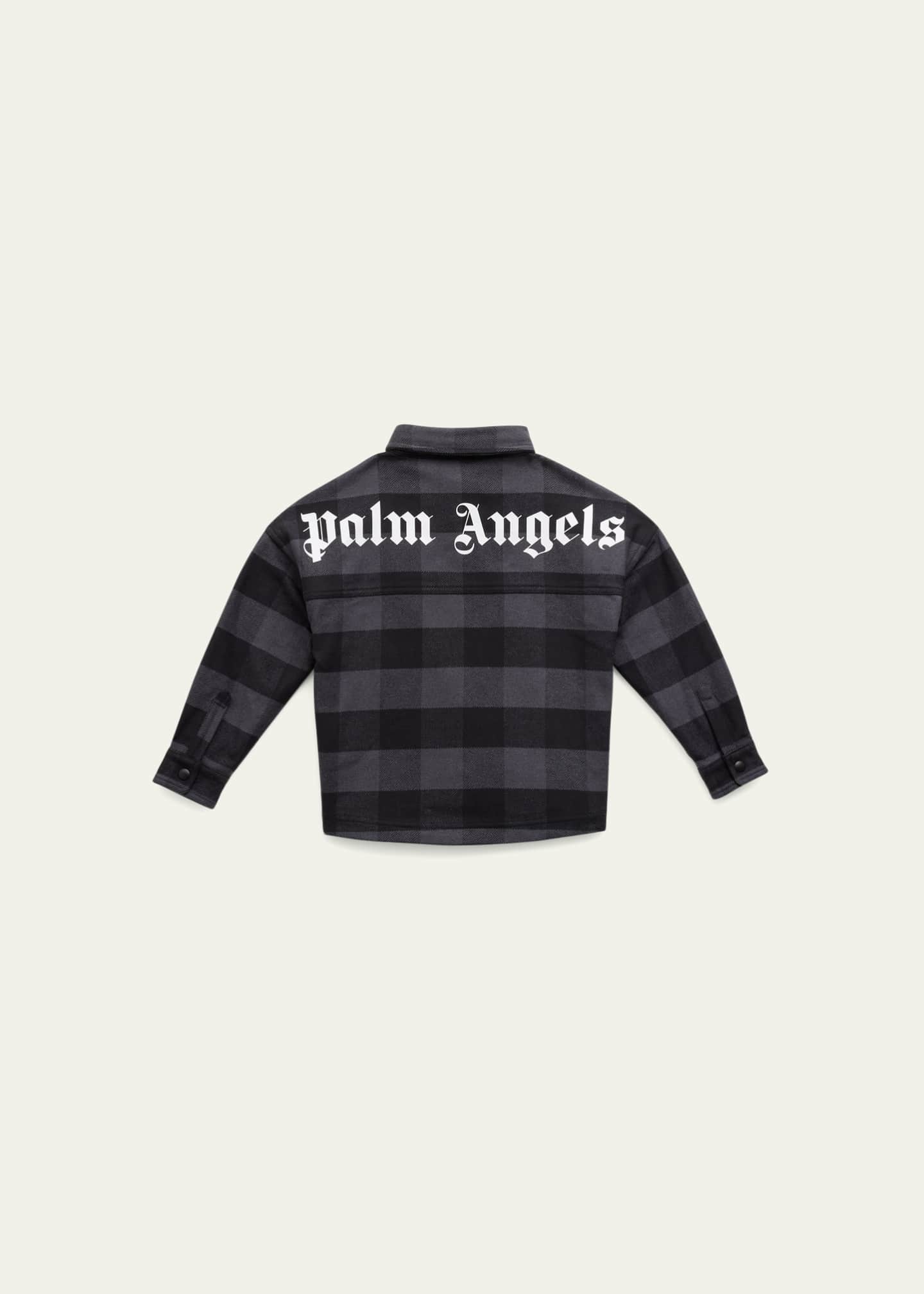 Palm angels flannel hoodie sales