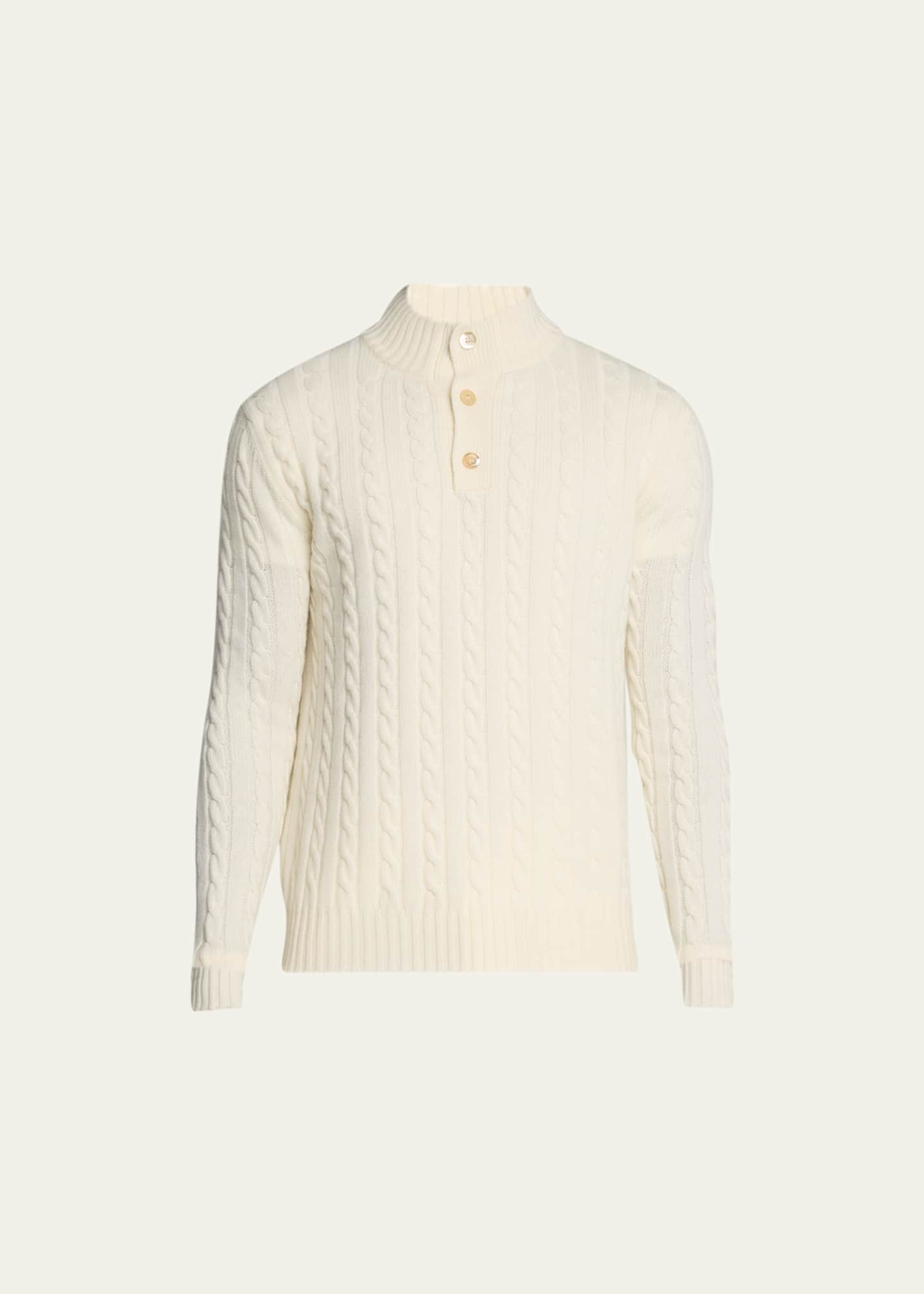 Bergdorf Goodman Men's Cashmere RibKnit FullZip Sweater Bergdorf