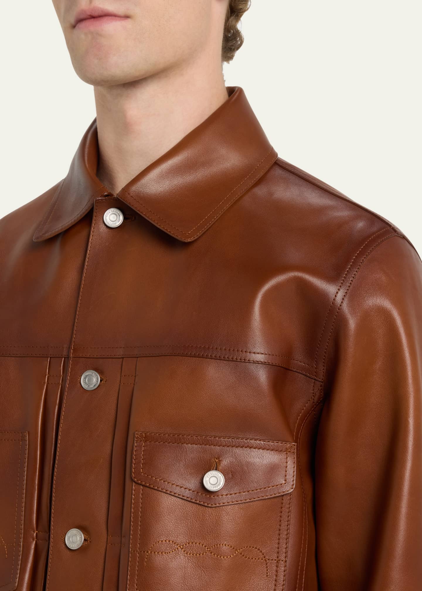Berluti leather blazer online