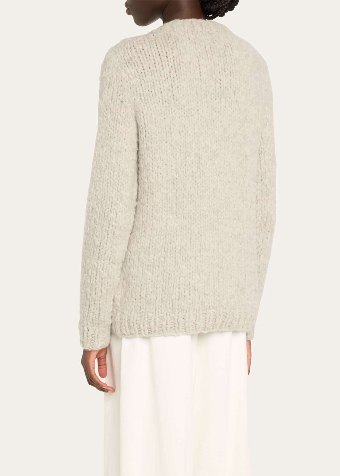Gabriela Hearst Lawrence Cashmere Crewneck Sweater Image 3 of 5