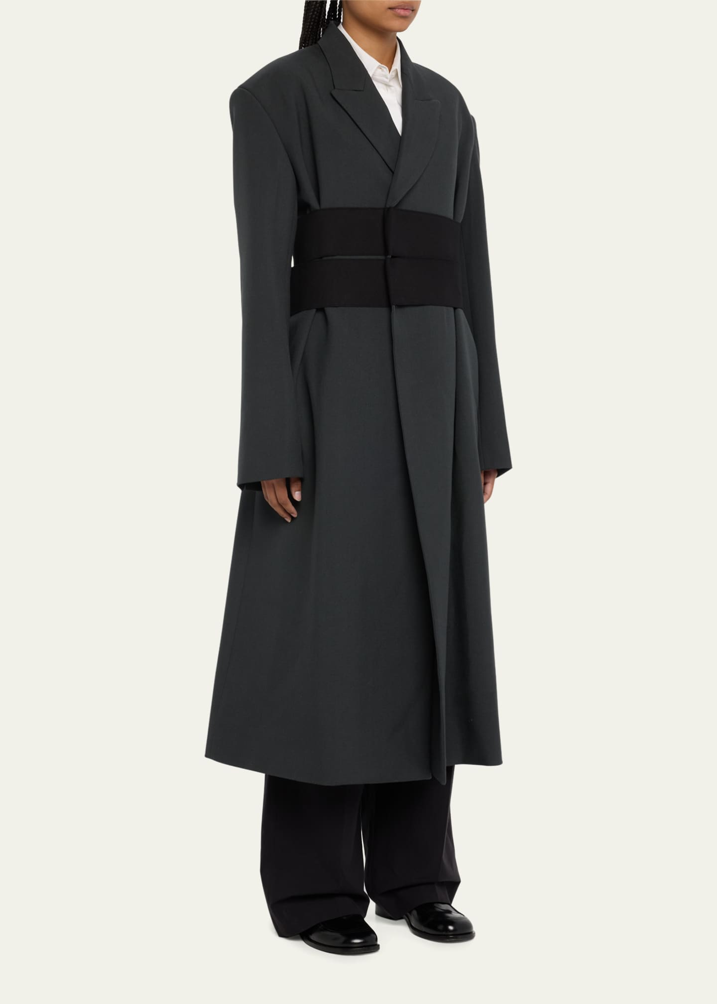 Long deals tailored coat