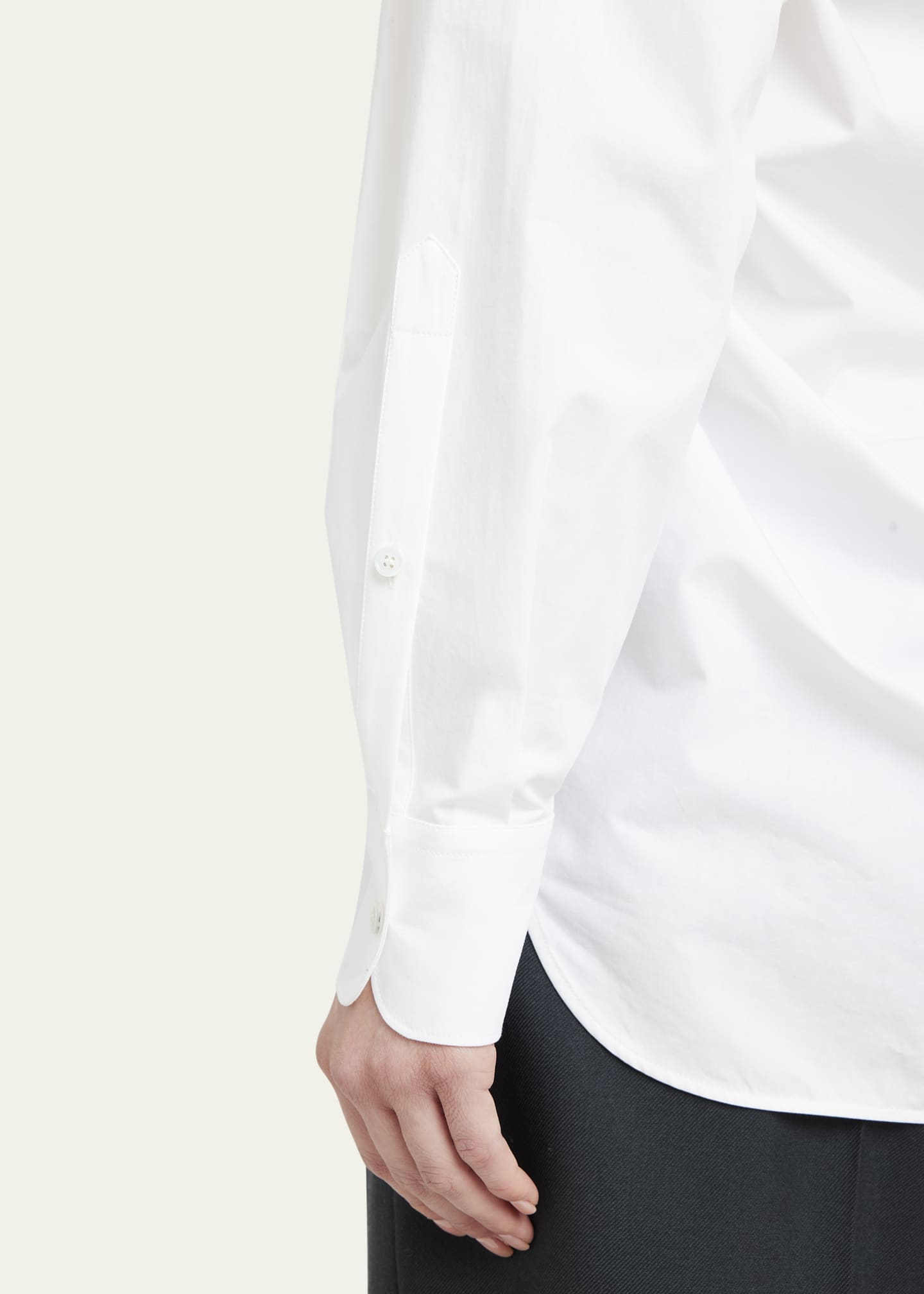 Quira Draped Back Button Up Shirt Bergdorf Goodman