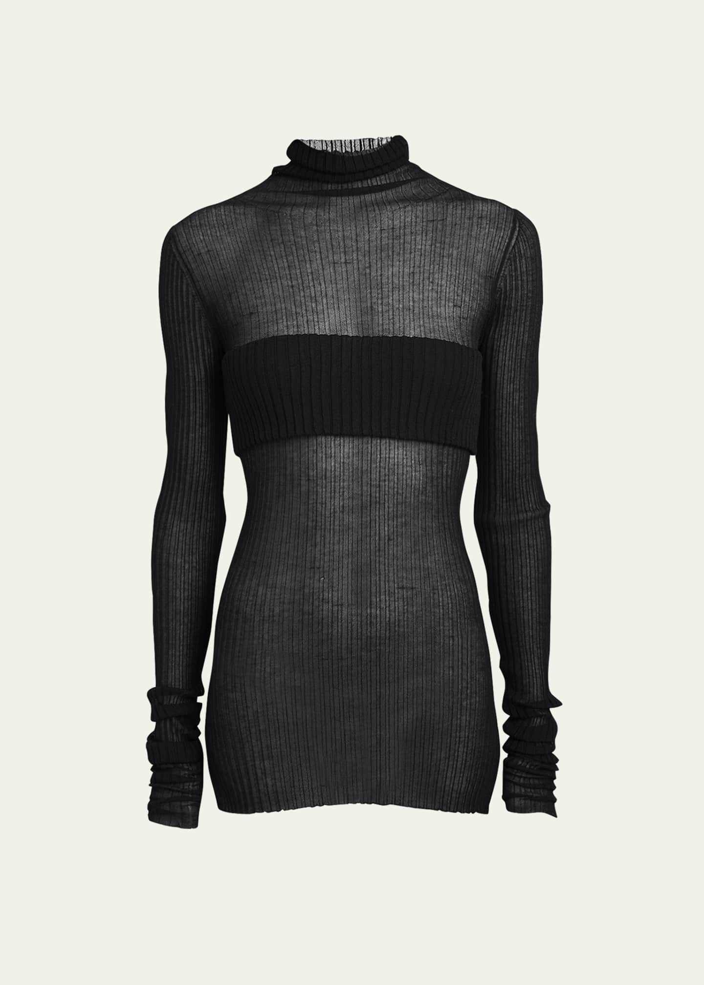 Quira Ribbed Semi-Sheer Sweater - Bergdorf Goodman