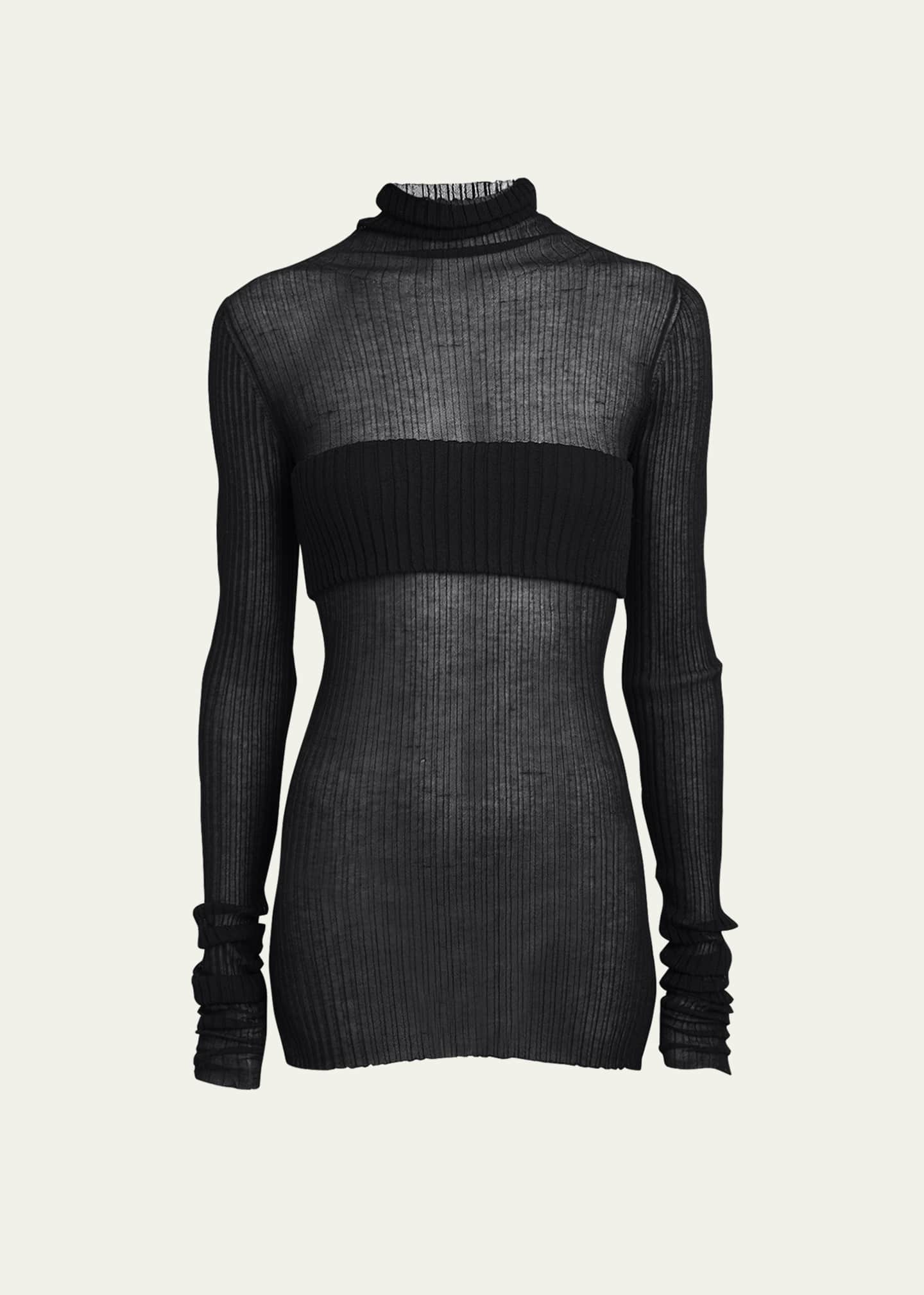 Semi sheer sweater top