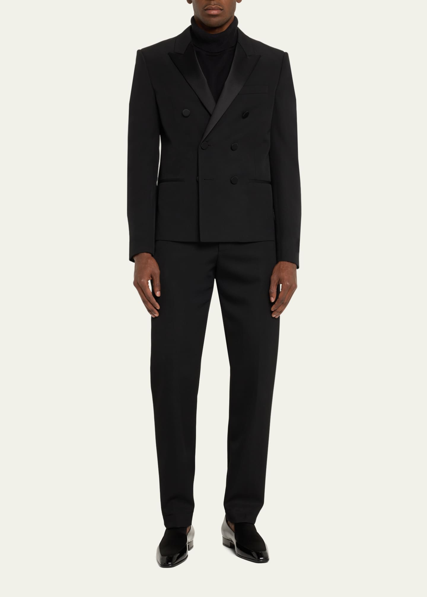 Saint Laurent Men's Gabriel Patent Leather and Satin Loafers - Bergdorf ...