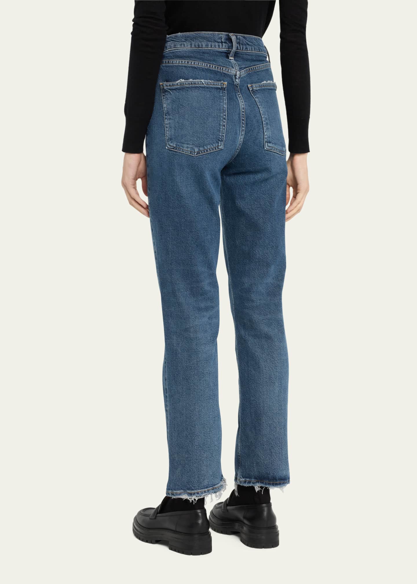 AGOLDE High Rise Stovepipe Jeans Bergdorf Goodman