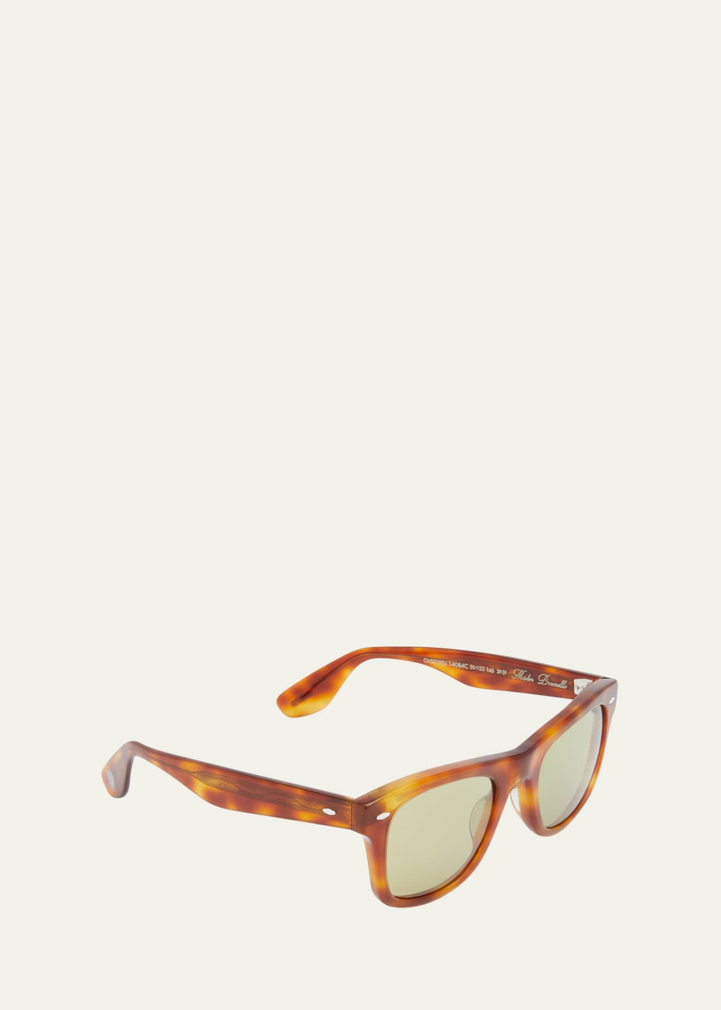 Oliver Peoples Men's Mister Brunello Acetate Square Sunglasses Bergdorf Goodman
