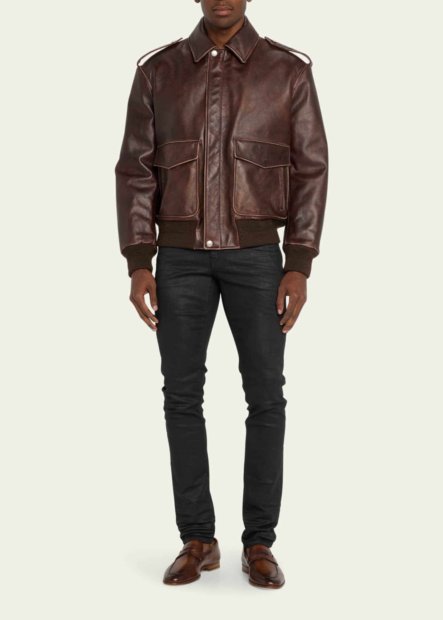 Vintage bally leather jacket cheap