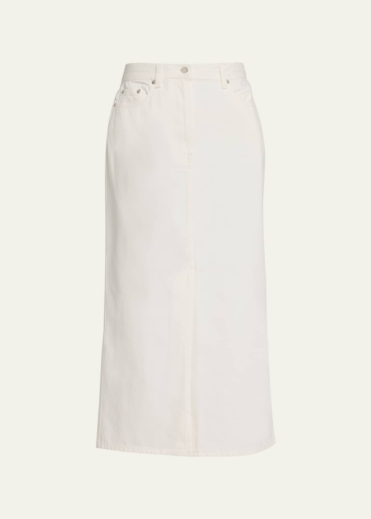 Loulou Studio Rona Denim Long Skirt Image 1 of 5