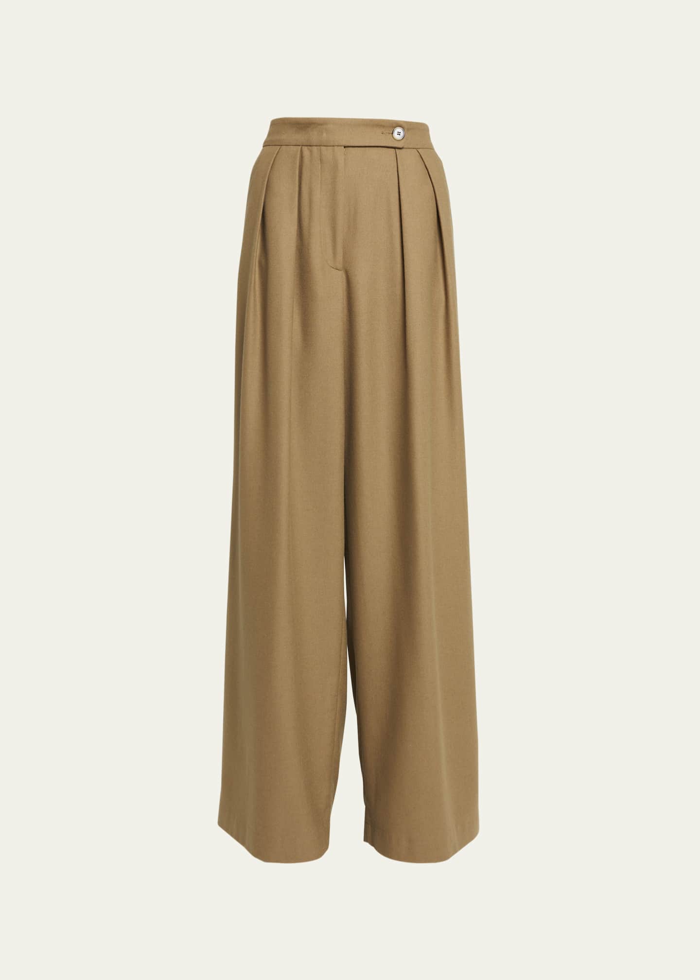 Dries Van Noten Pamplona Wide-Leg Wool Pants