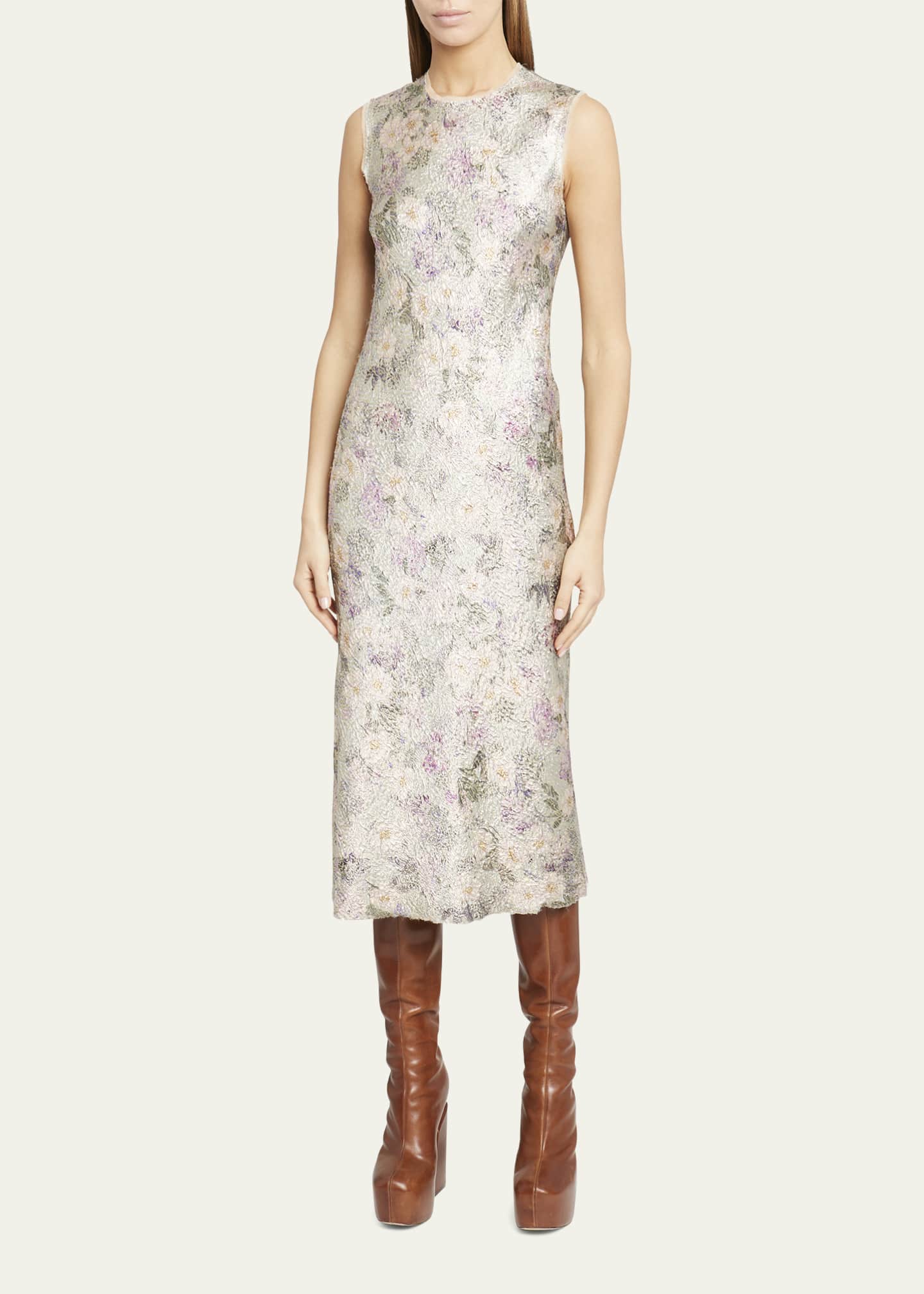Dries van Noten.Sublime jacquard /brocart façonné lamé noir