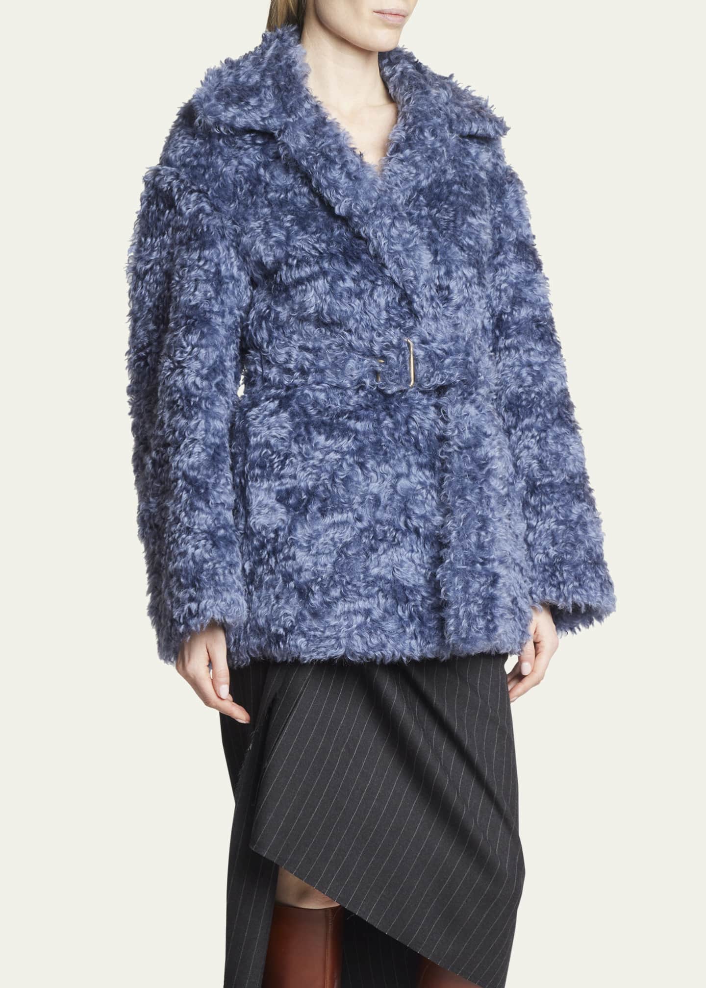 Blue on sale mohair coat